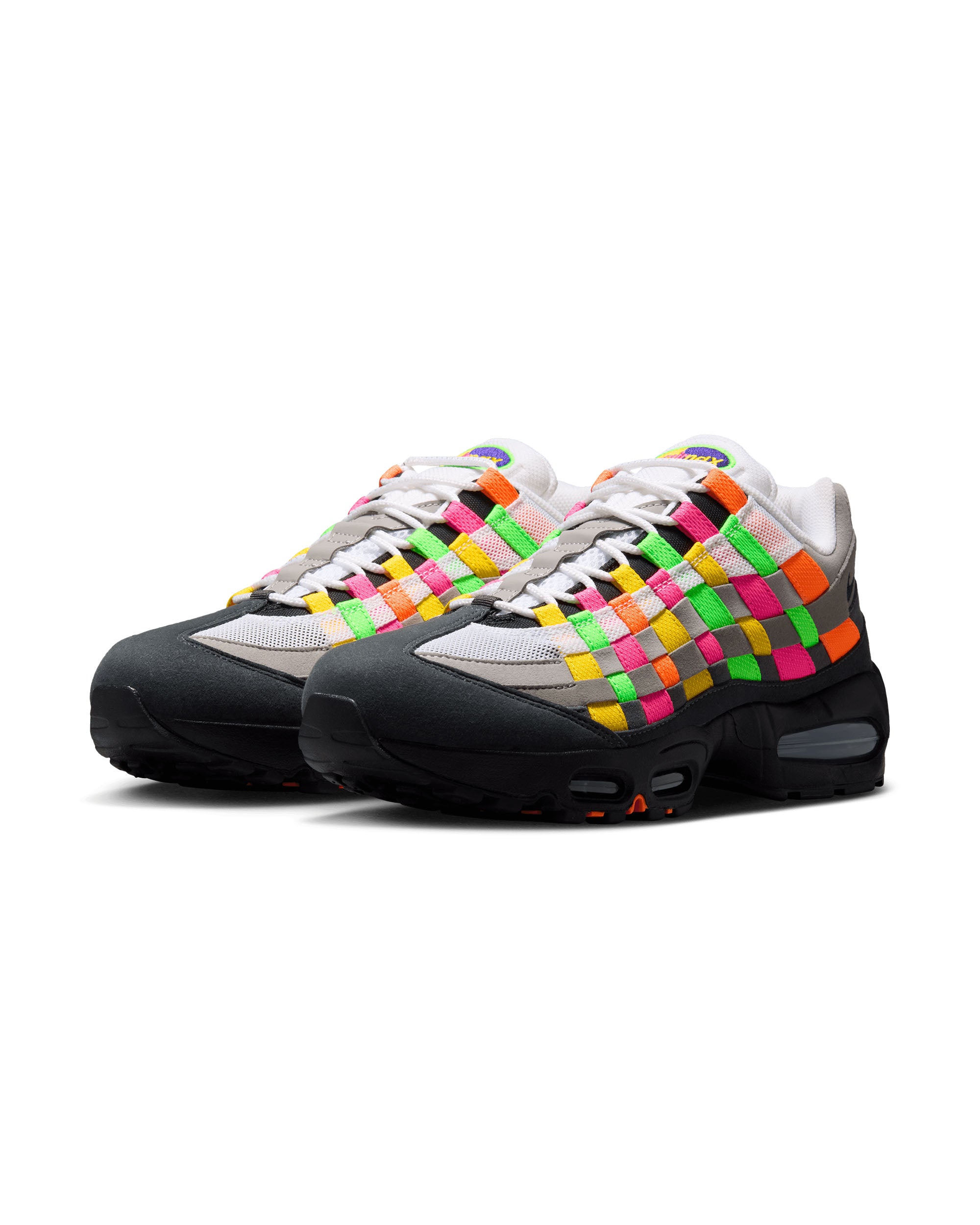 Air Max 95 Woven Big Bubble - White / Purple Dynasty / Pearl Grey