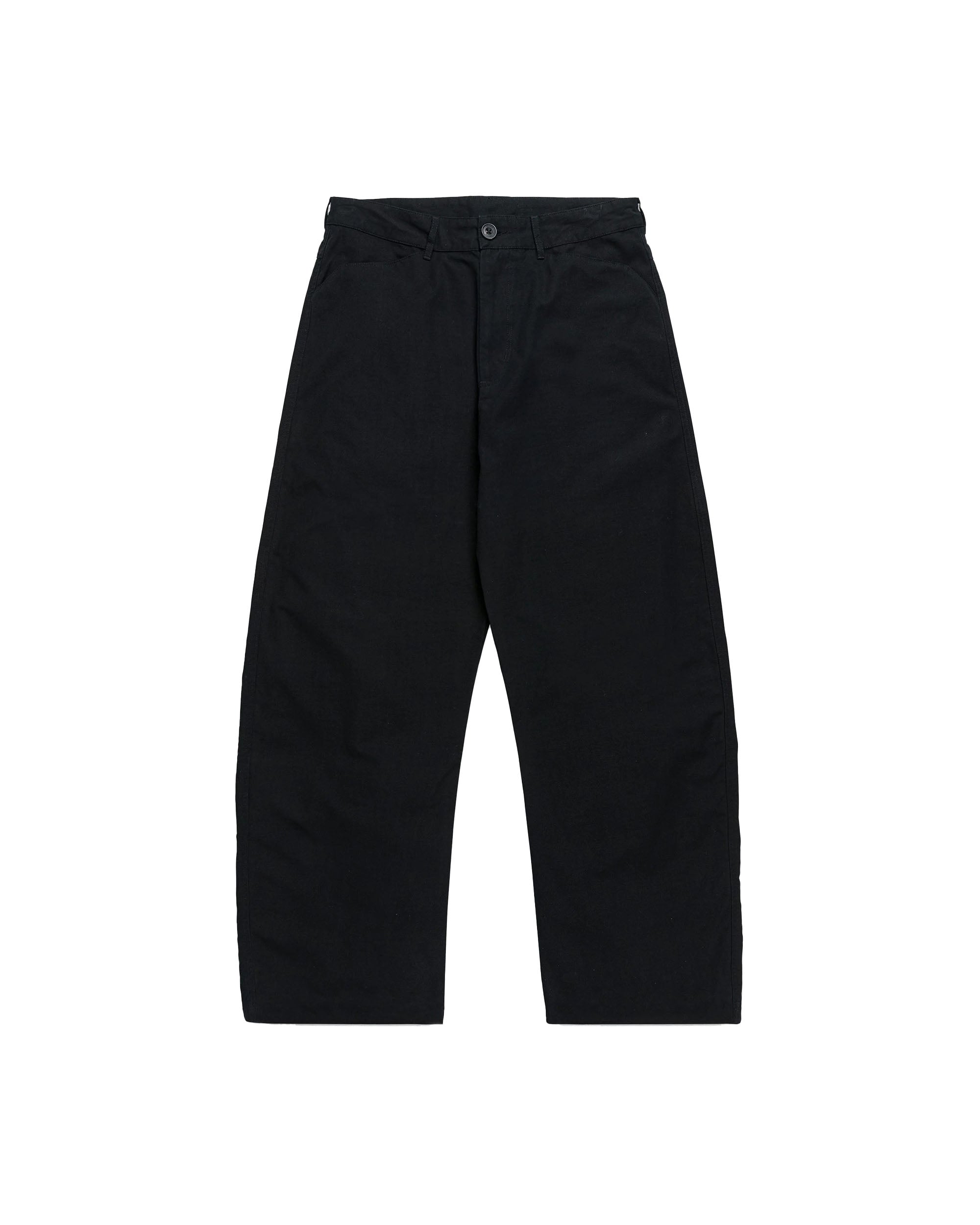 Reverse Twill Barrel Pant - Black