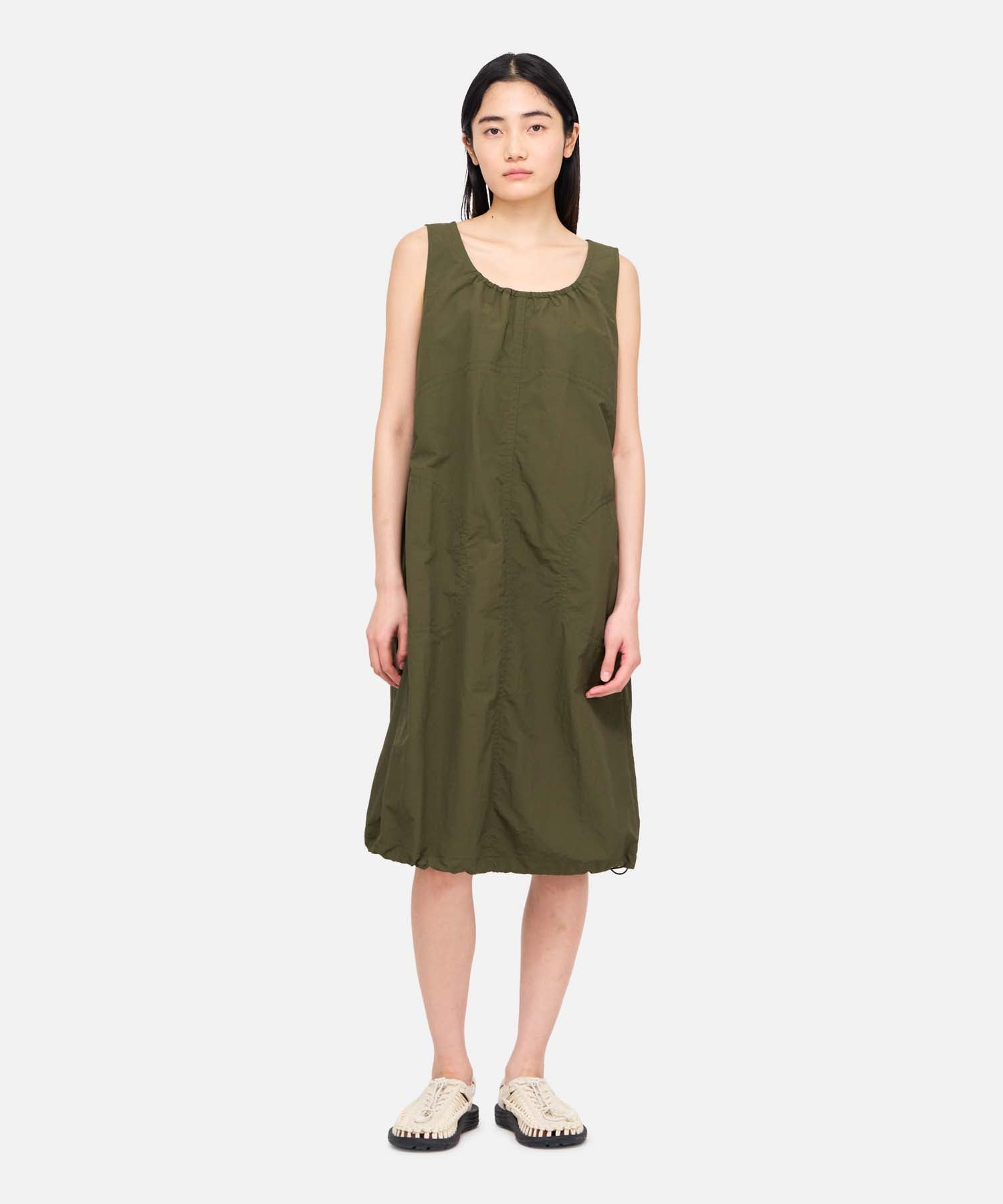 Nylon Dress - Deep Olive