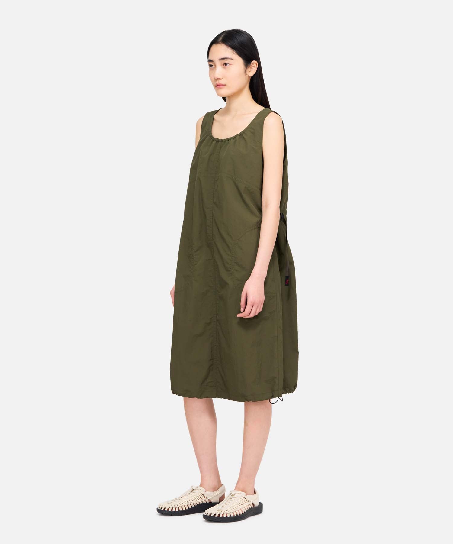 Nylon Dress - Deep Olive