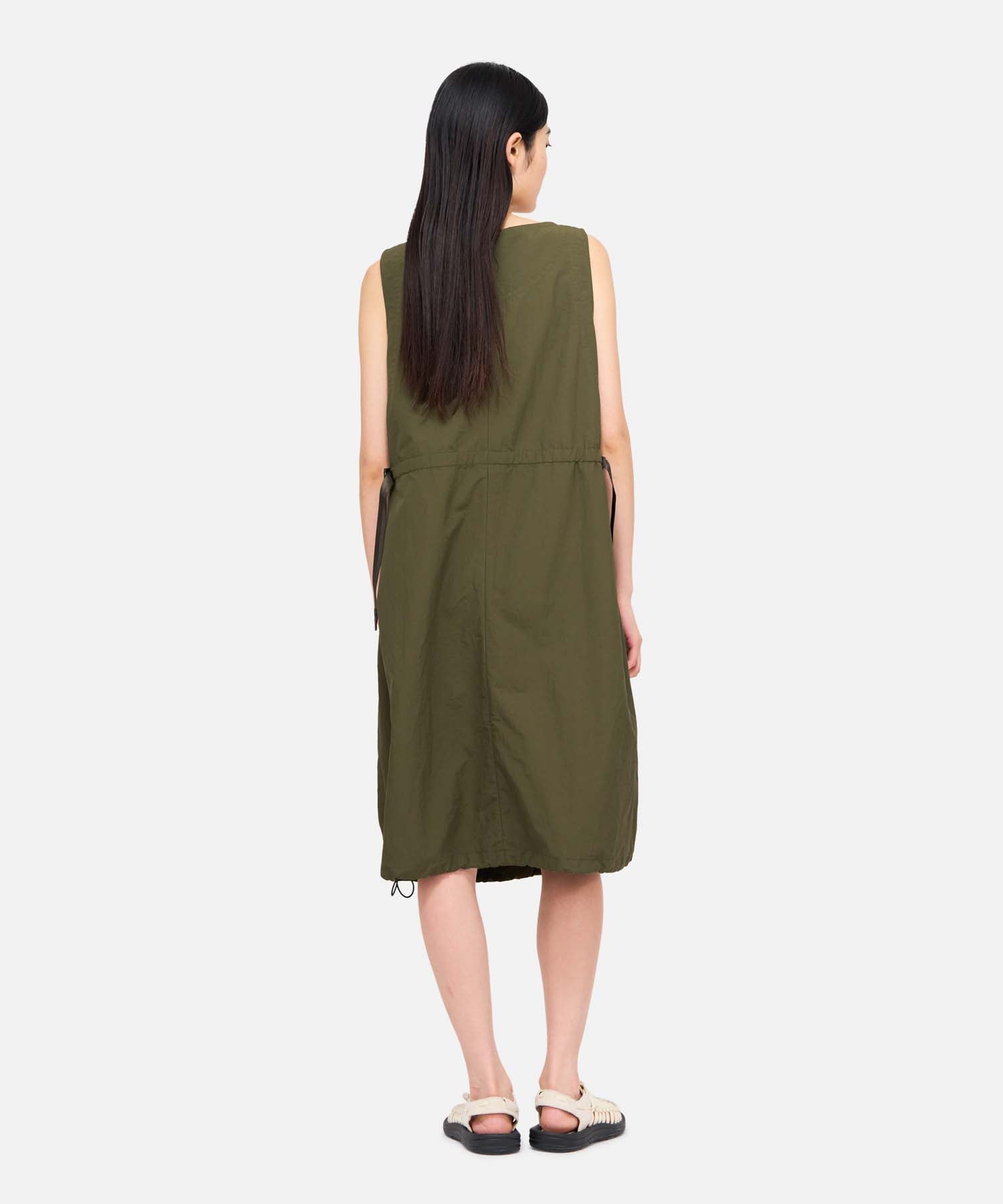 Nylon Dress - Deep Olive