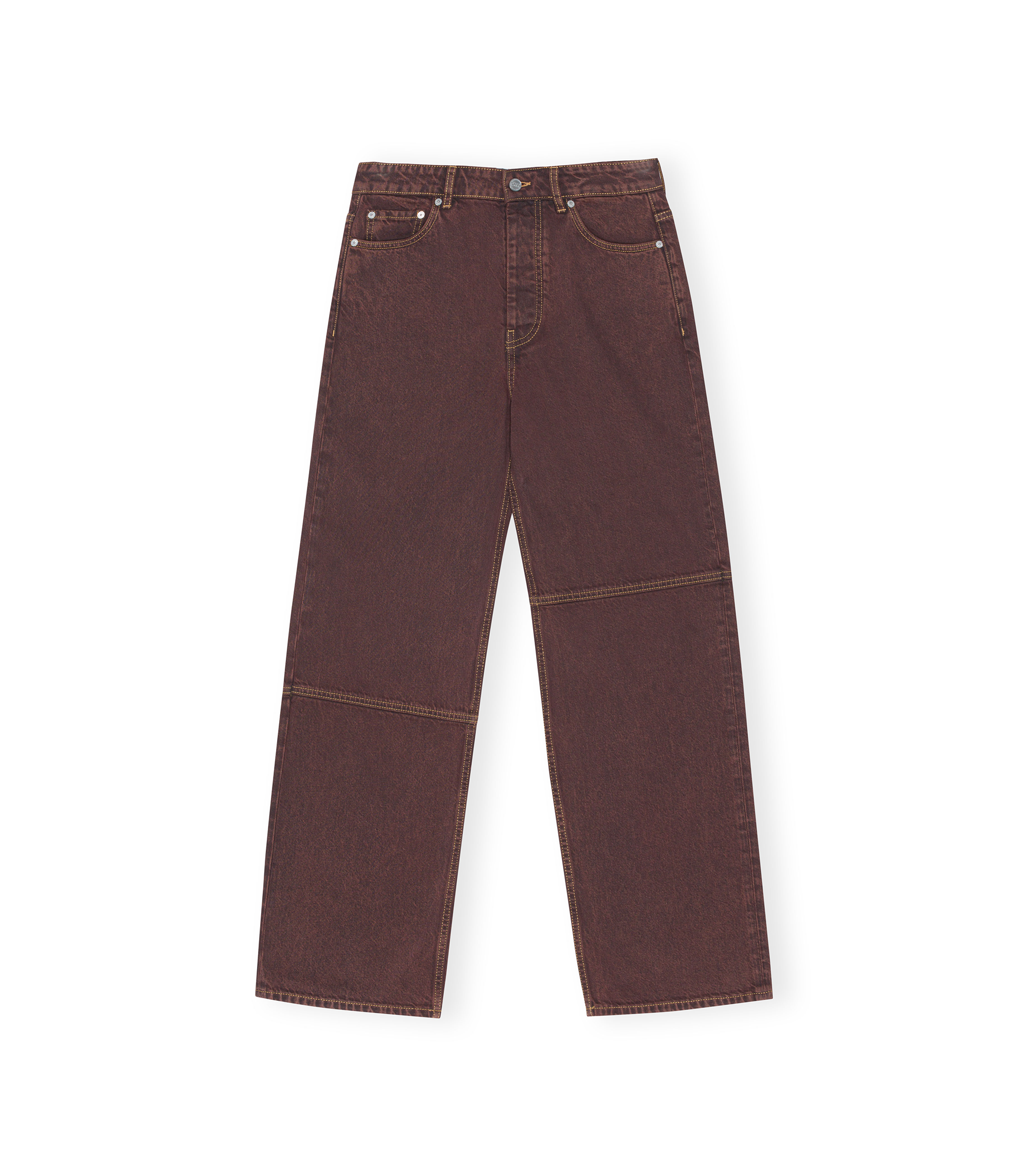 Overdyed Bleach Denim Izey - Brown