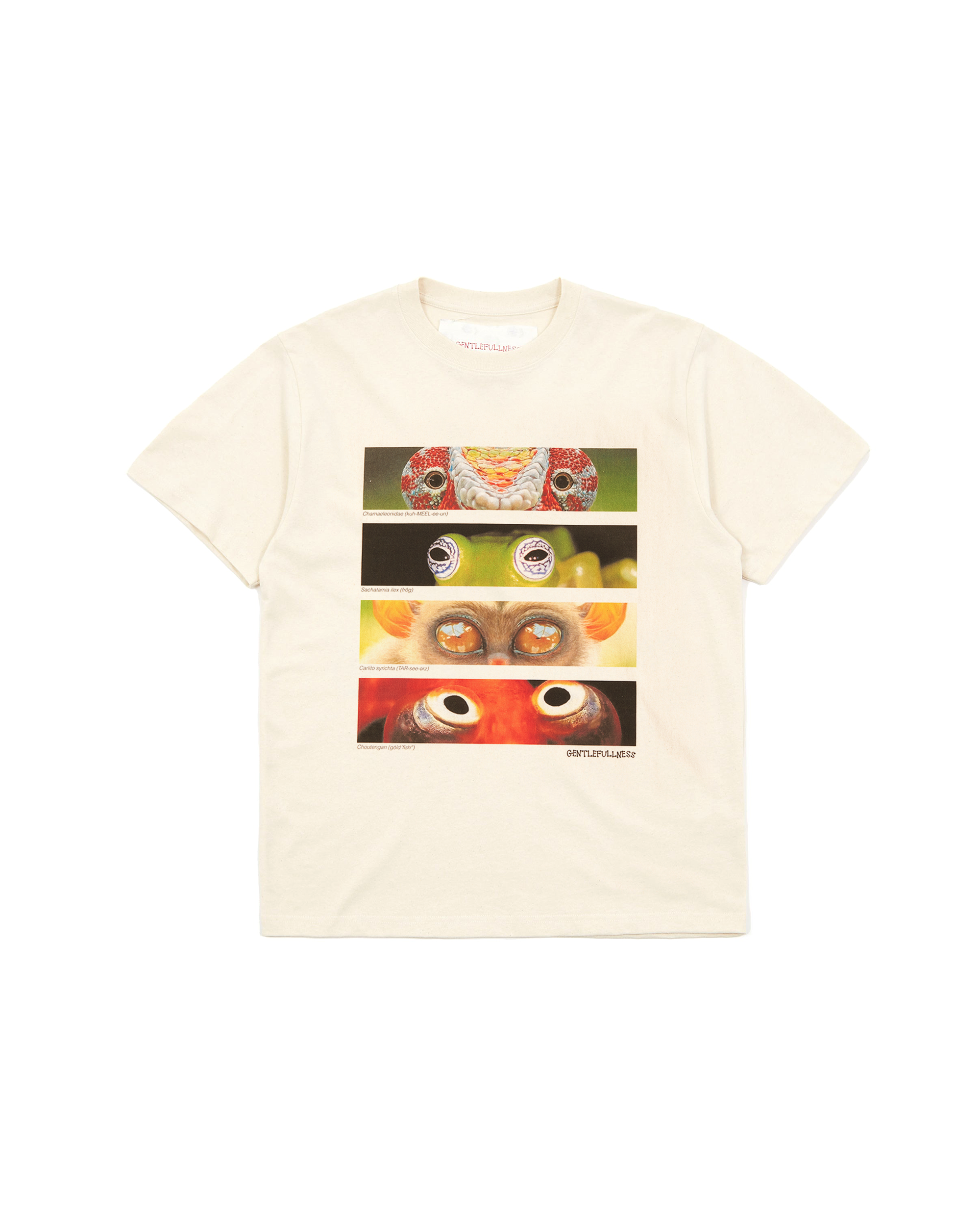 Animal Eyes SS T-shirt - Oatmeal