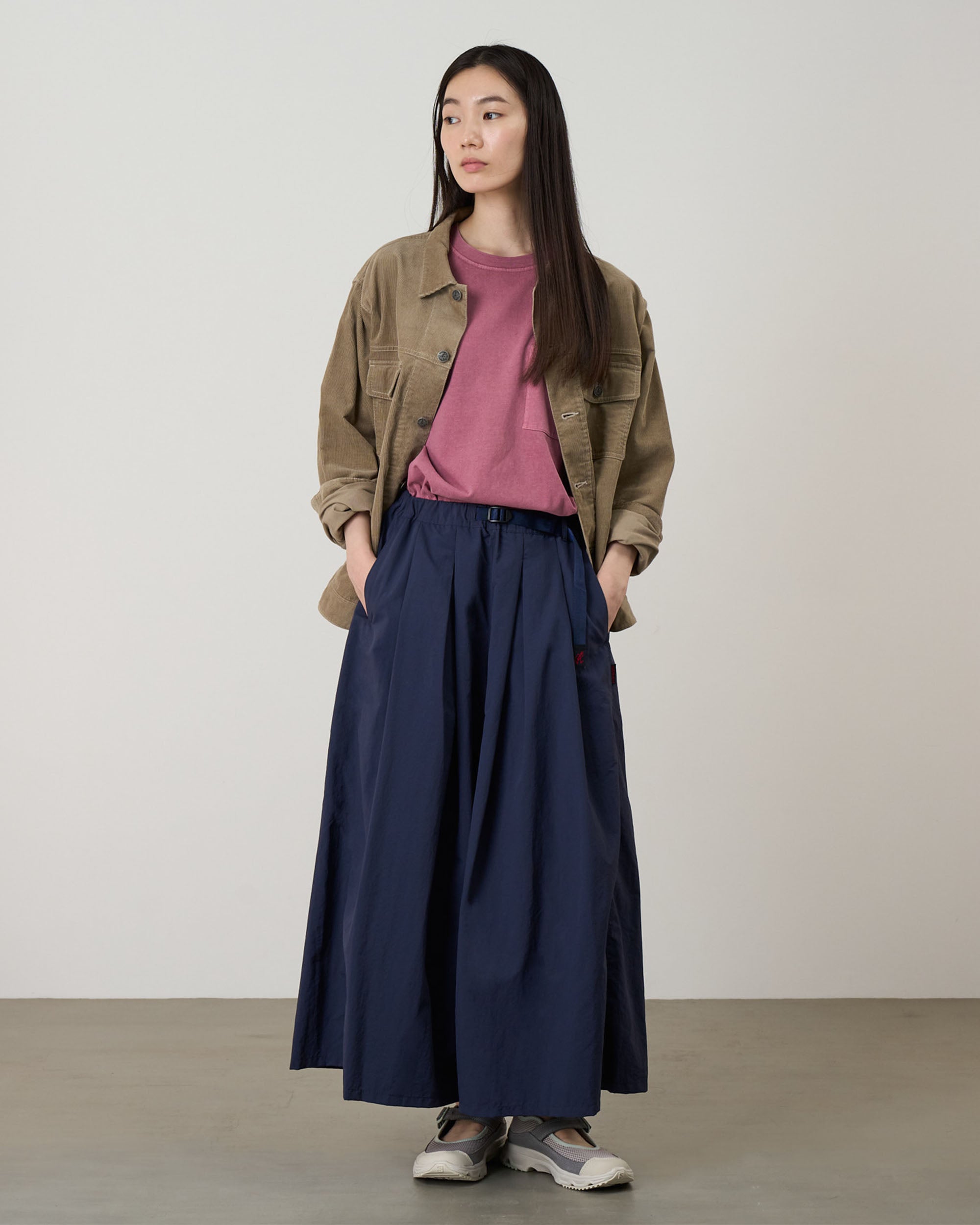 Nylon Flare Pant - British Navy