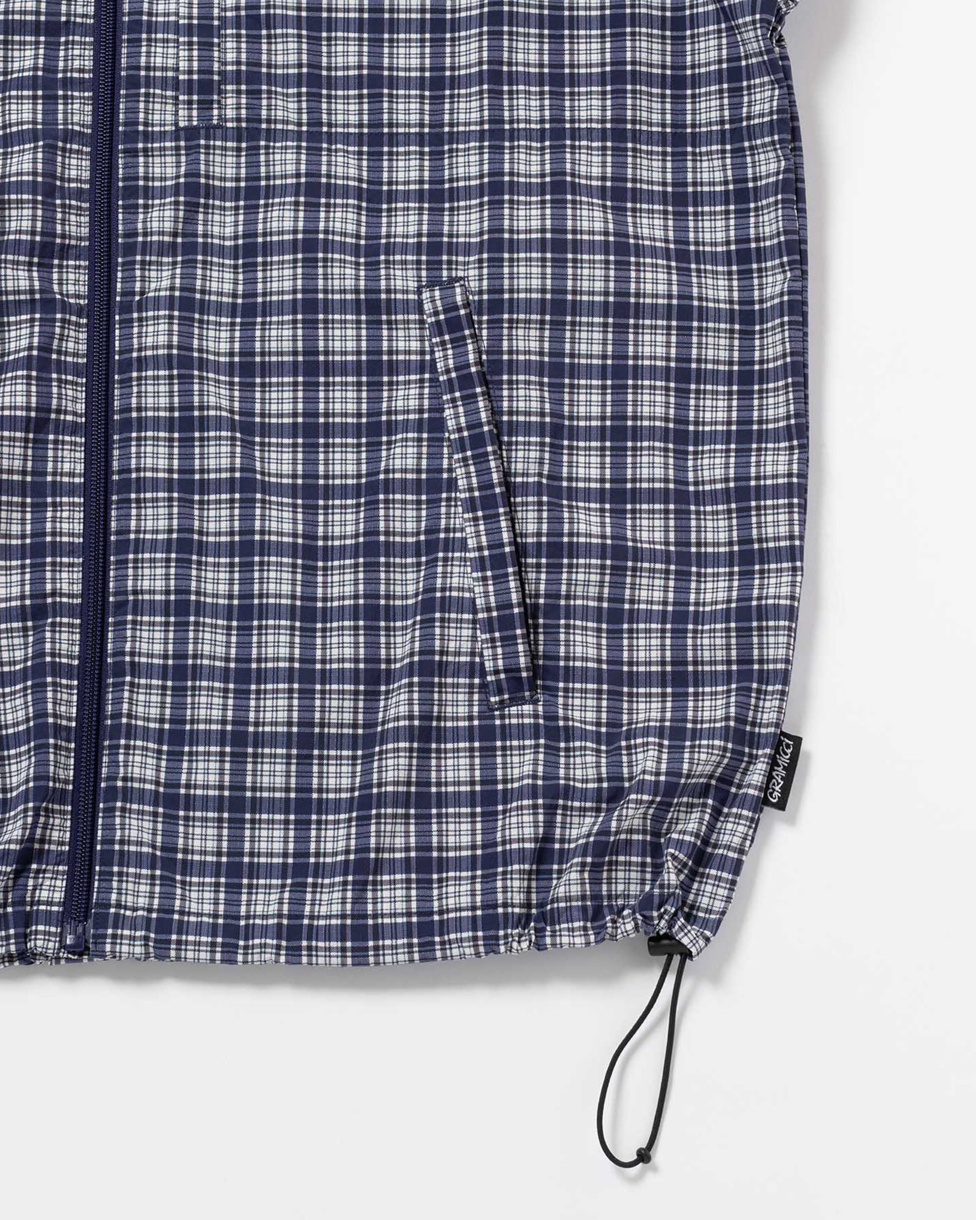 Checkered Shell Jacket - Navy Check