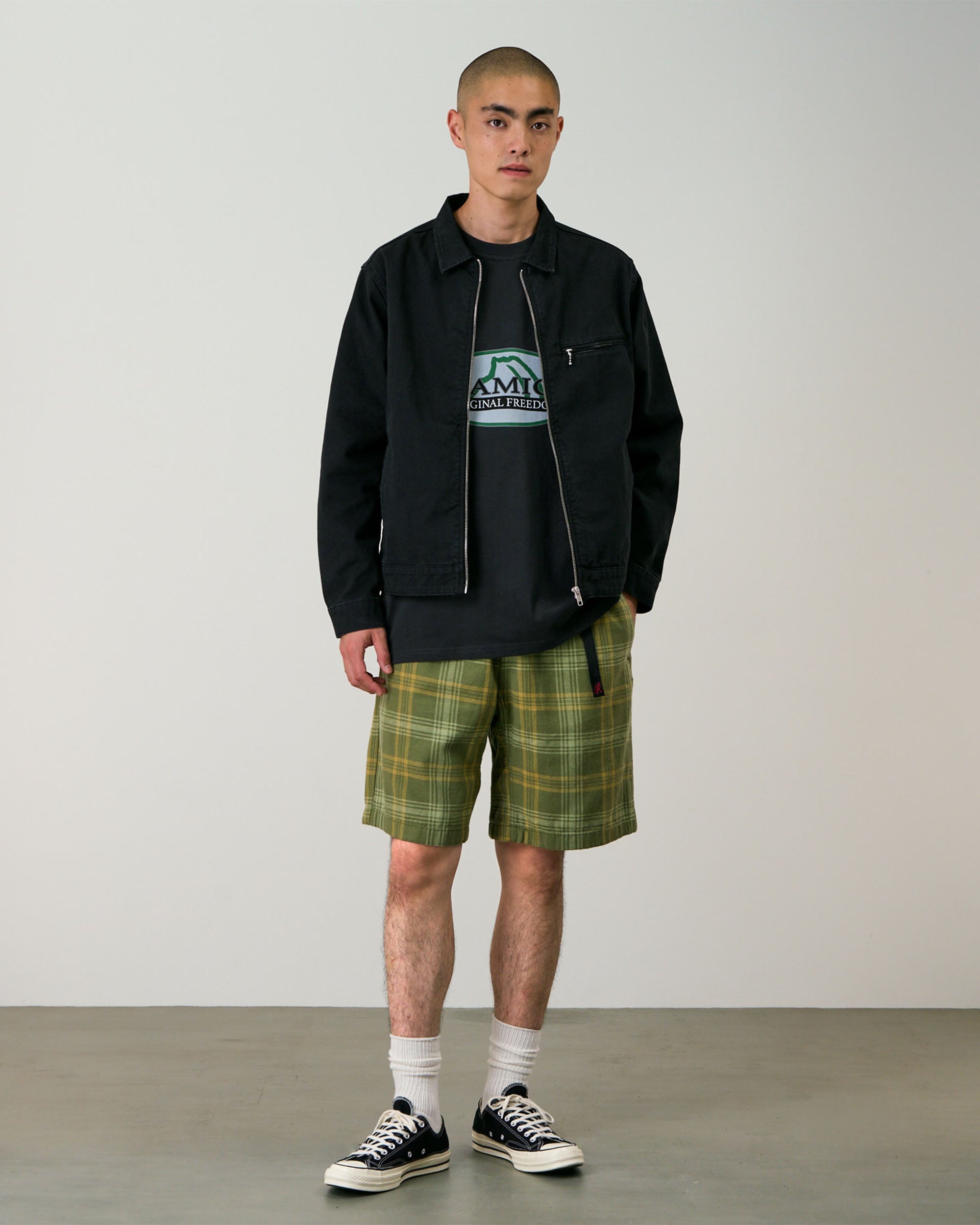 Hemp G-Short - Plaid