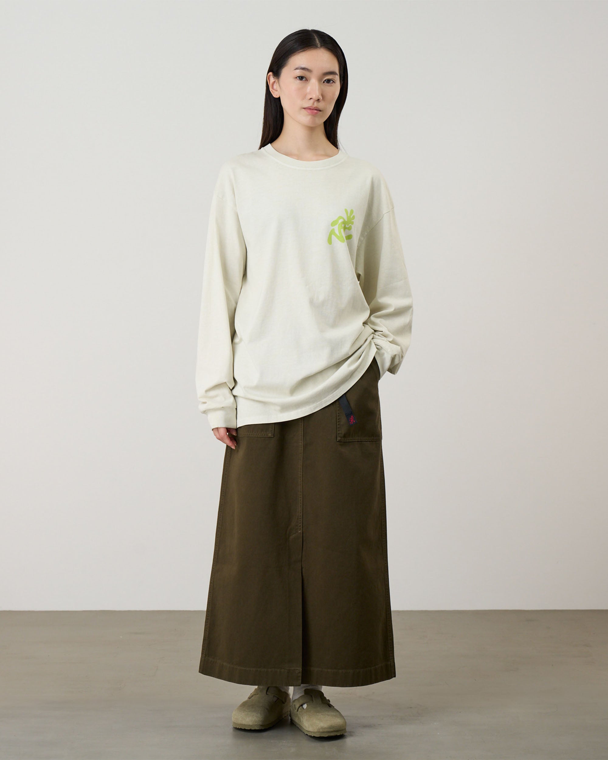 Running Man L/S T-Shirt - Natural Pigment Dyed