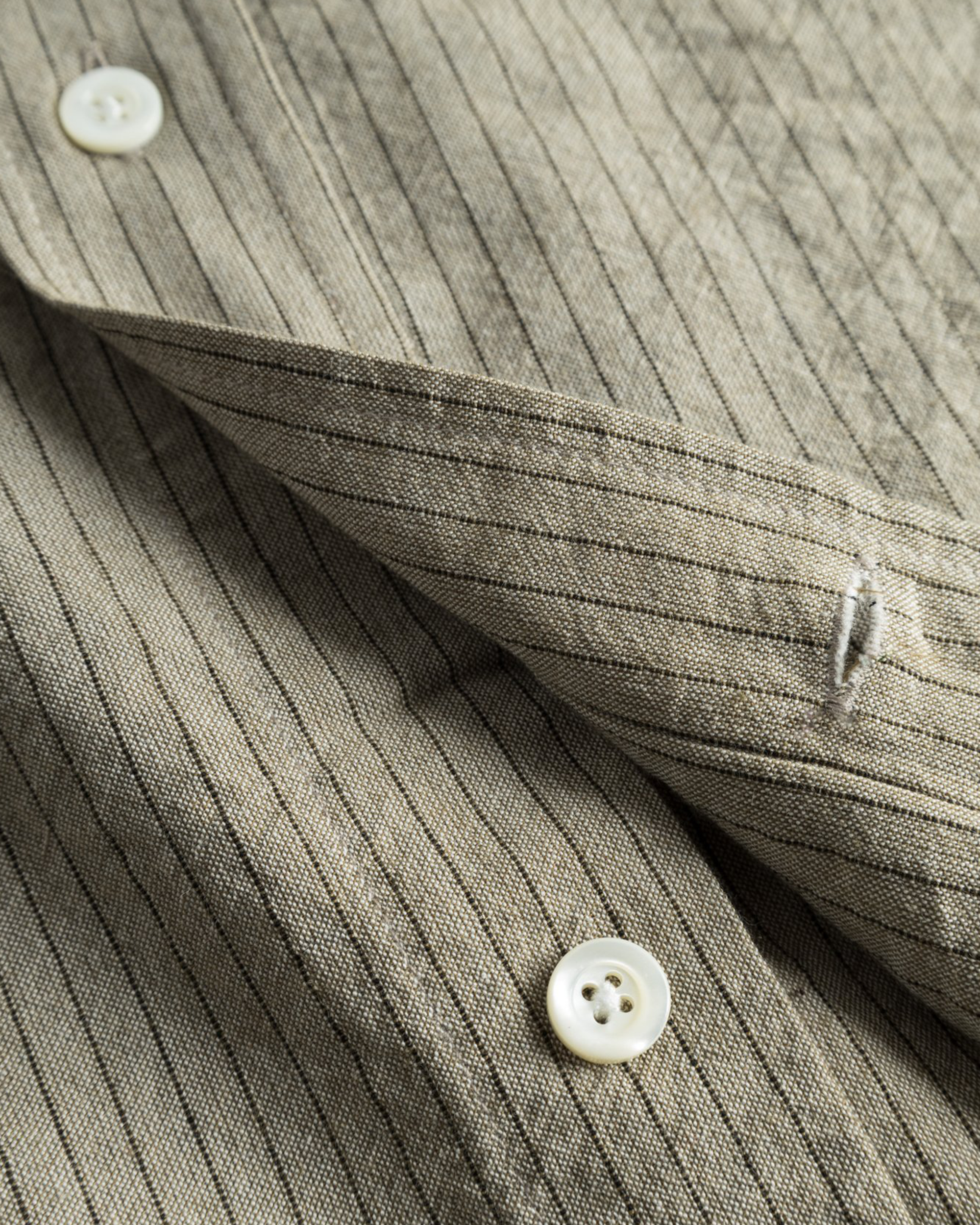 Mo Oversized Striped Shirt - Clay