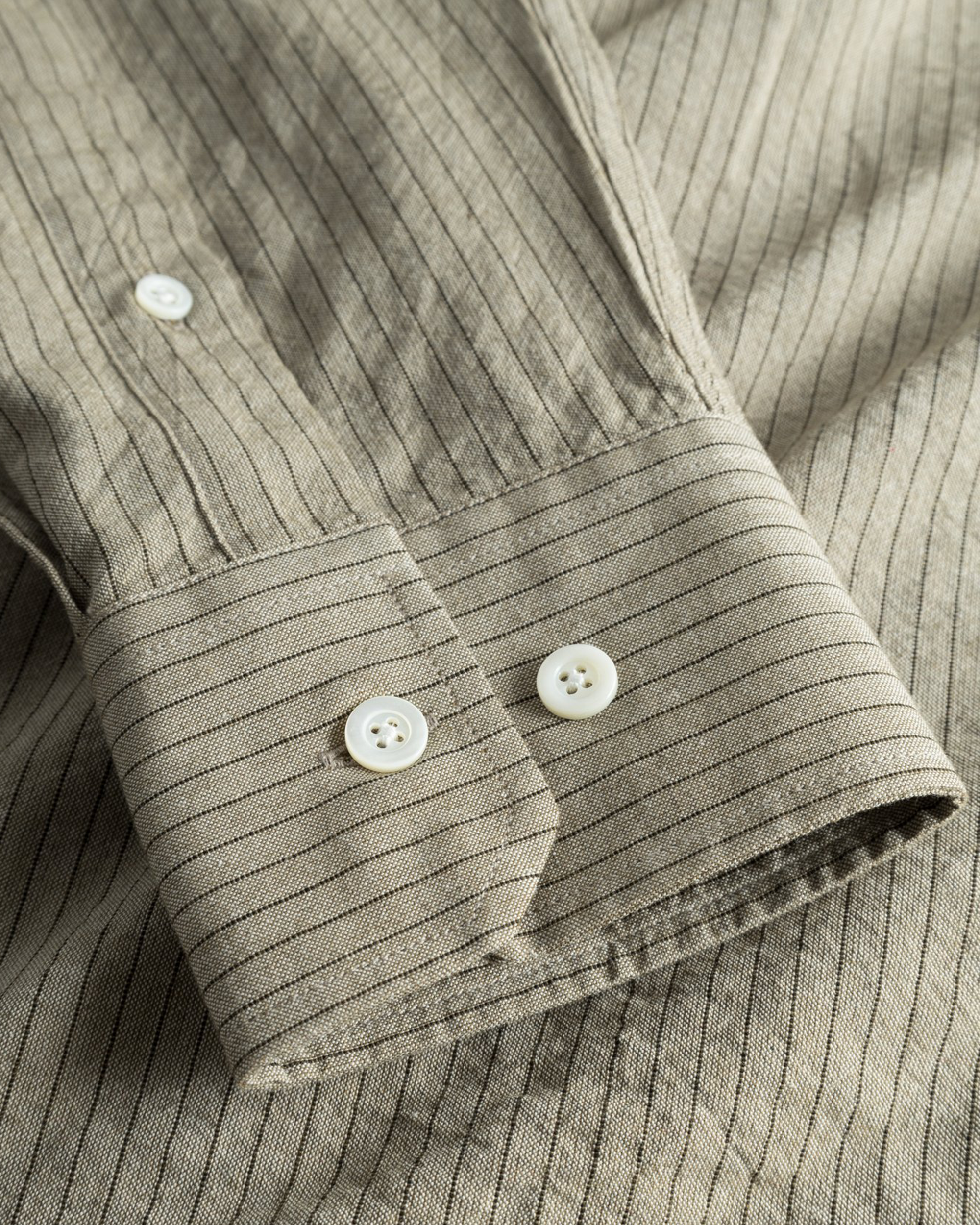 Mo Oversized Striped Shirt - Clay