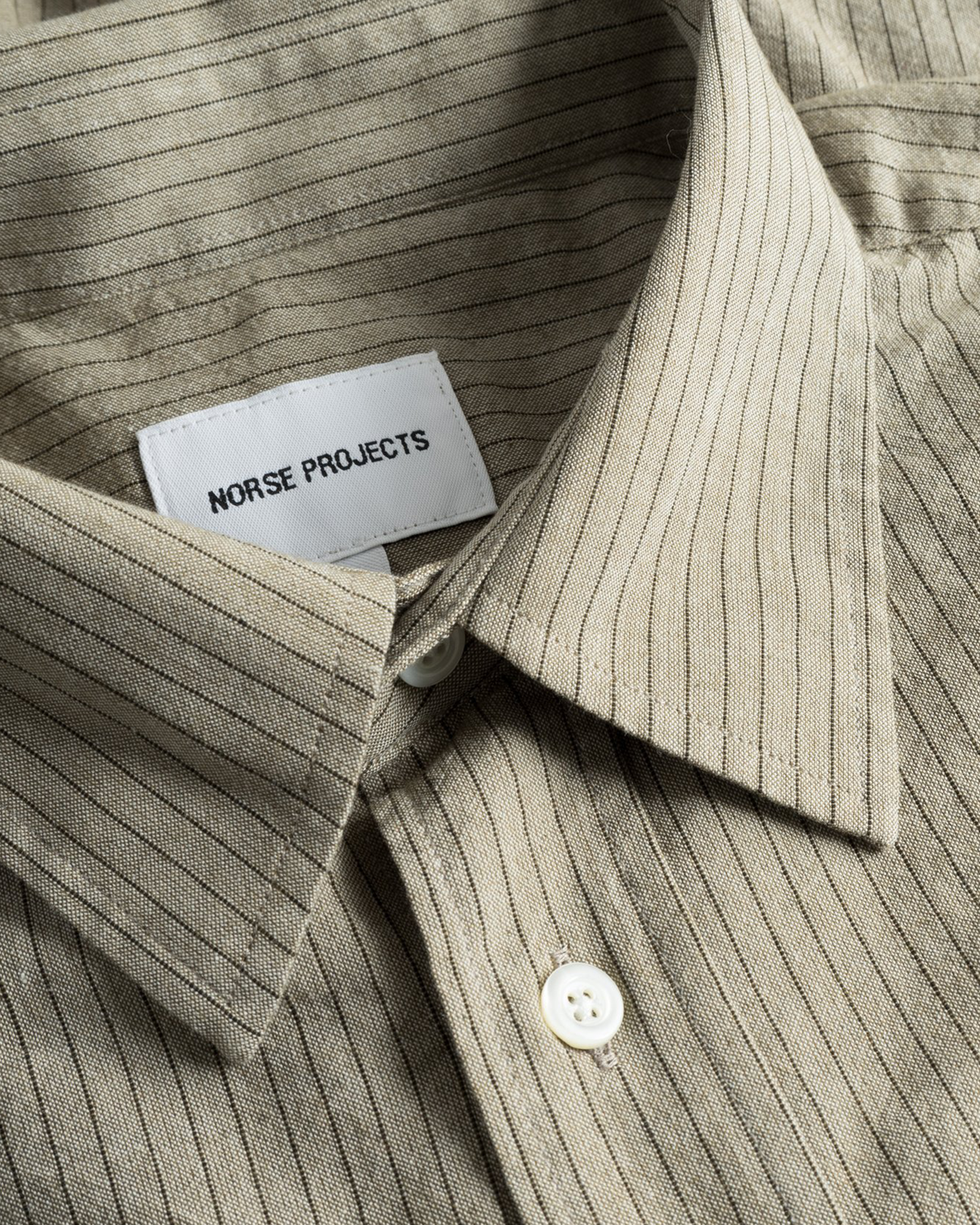 Mo Oversized Striped Shirt - Clay