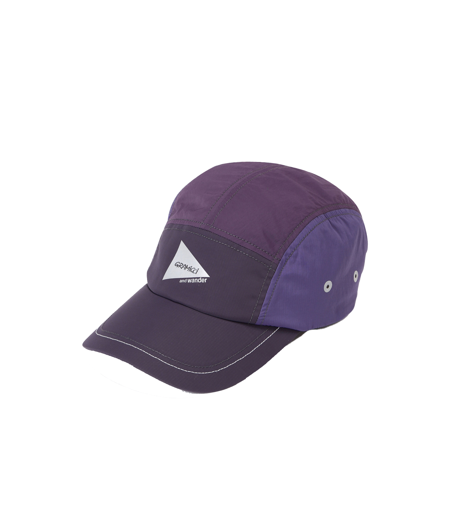 And Wander Patchwork Wind Cap - Multi Purple