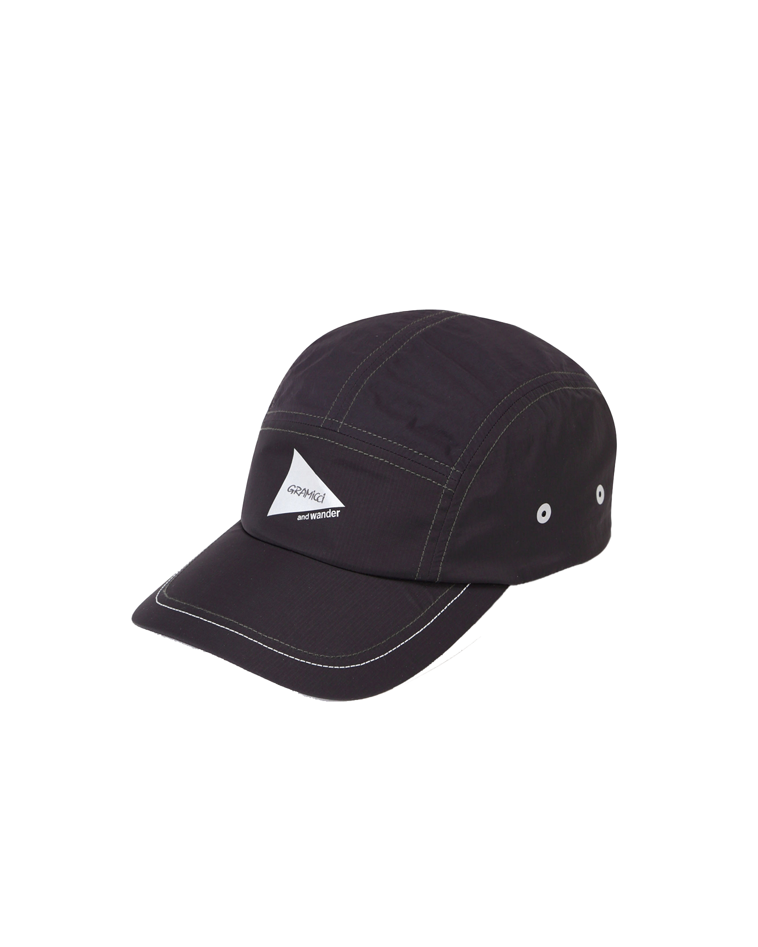 And Wander Patchwork Wind Cap - Black