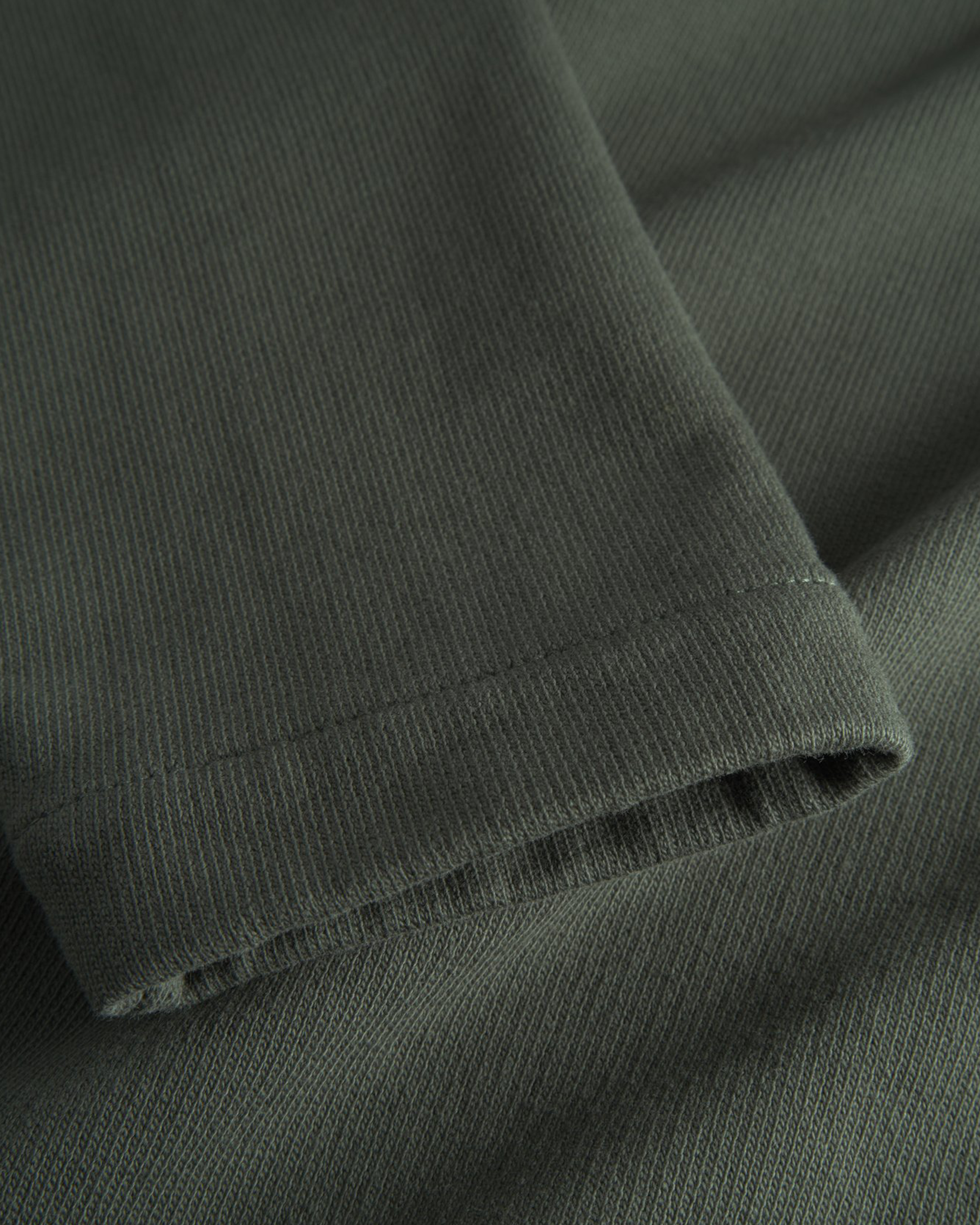 Fraser Relaxed Organic Loopback LS Polo - Black Olive