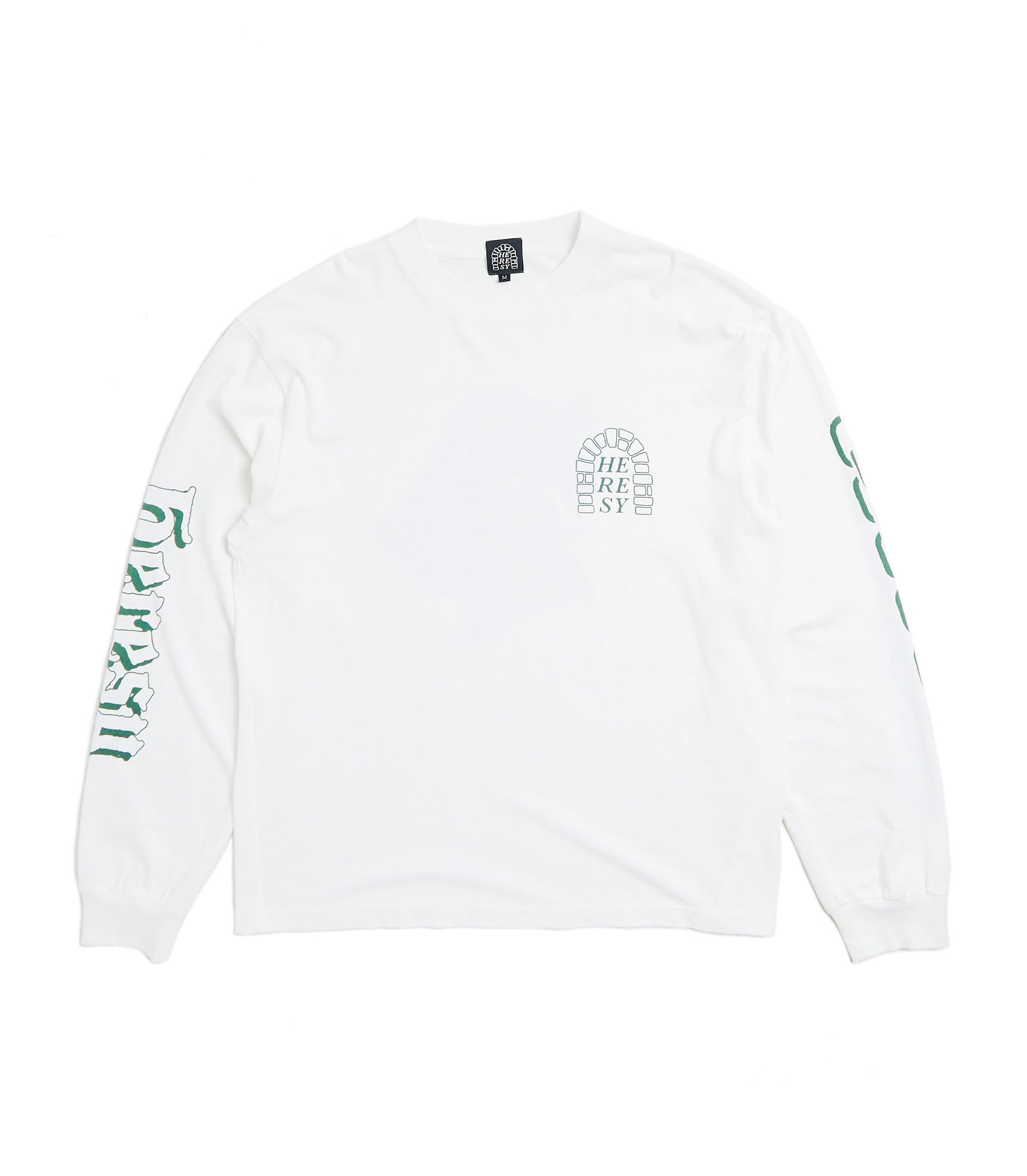 Green Knight L/S T-Shirt - White