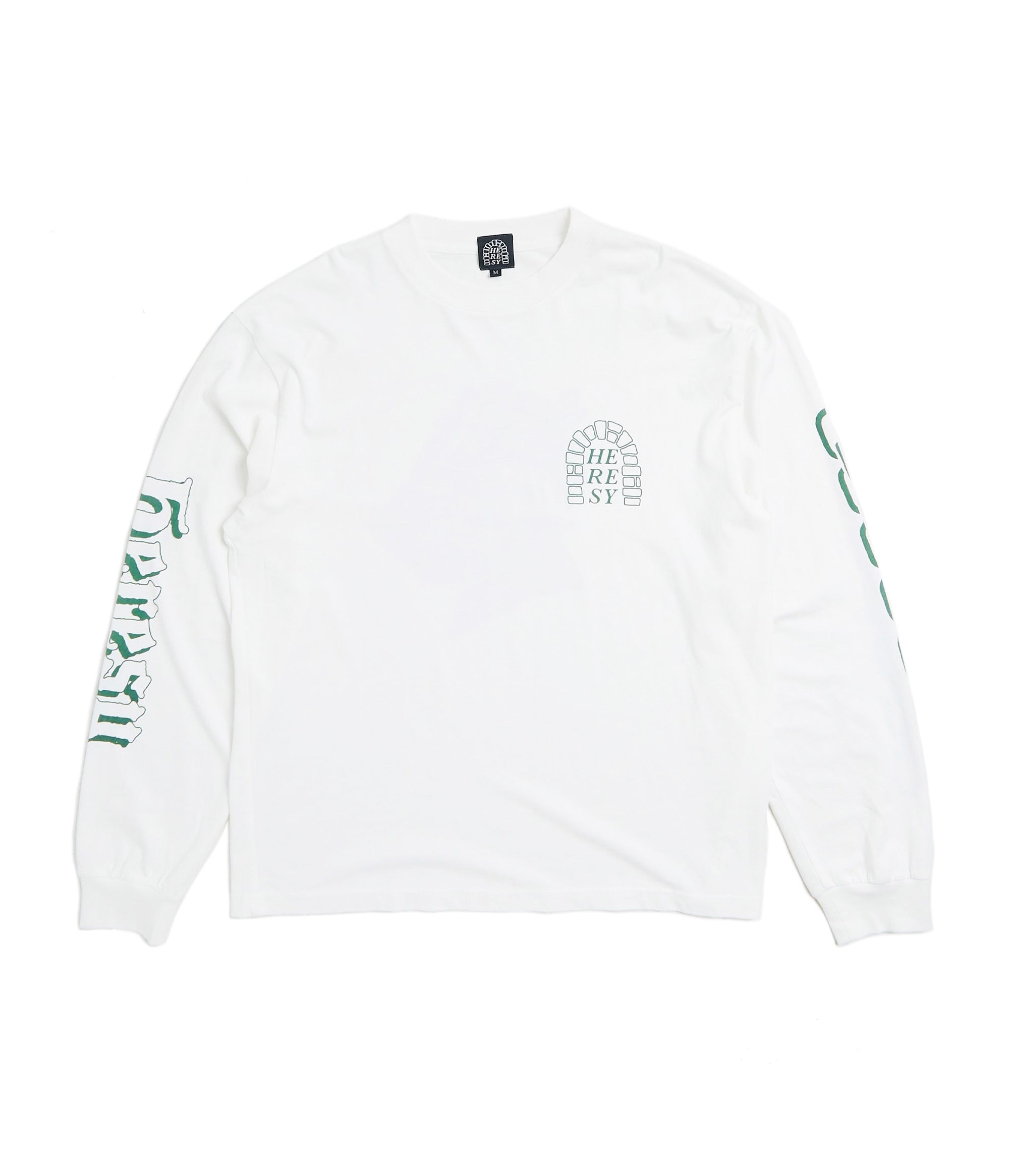 Green Knight L/S T-Shirt - White