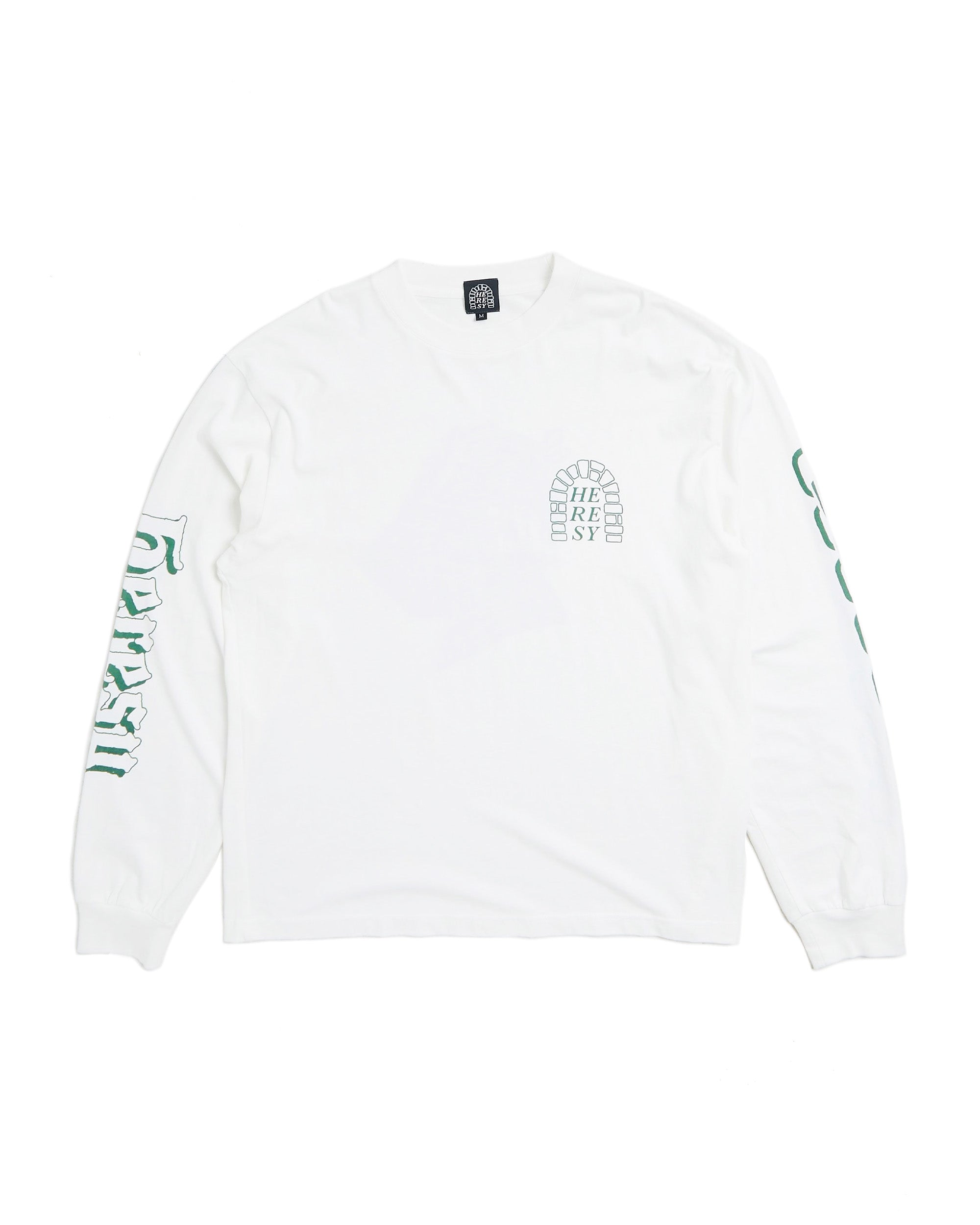 Green Knight L/S T-Shirt - White