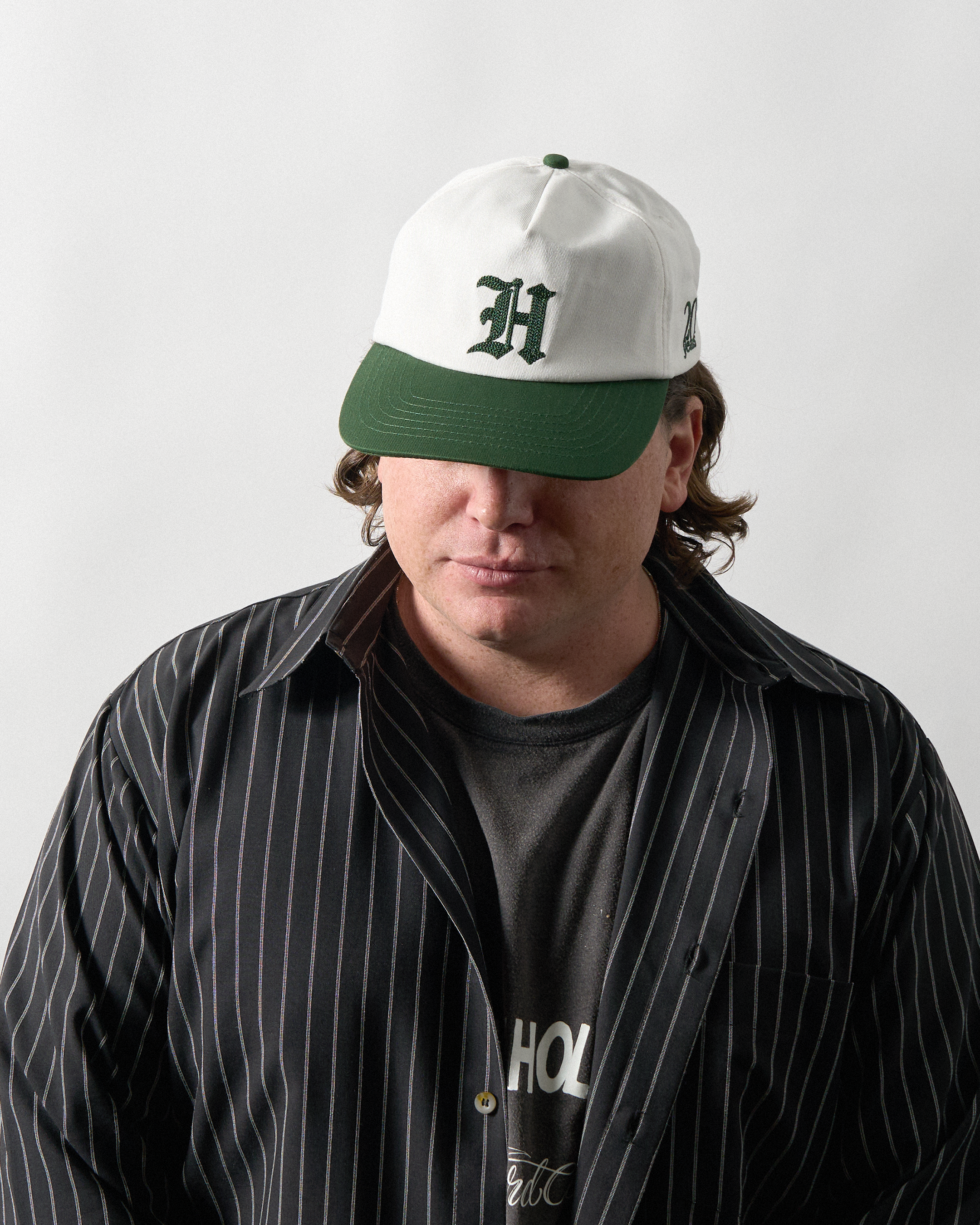20 Year Baseball Hat - White / Green