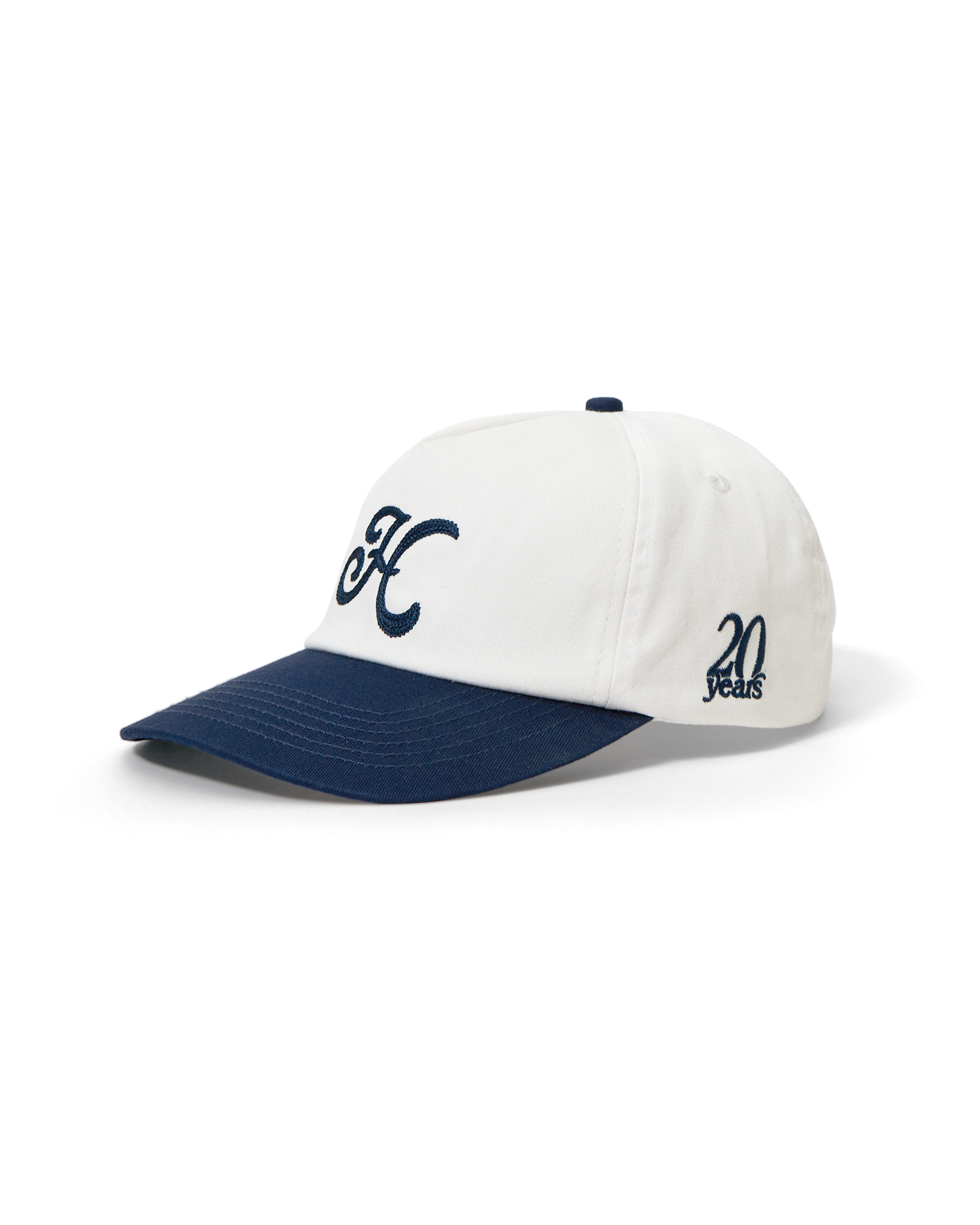 20 Year Baseball Hat - White / Navy