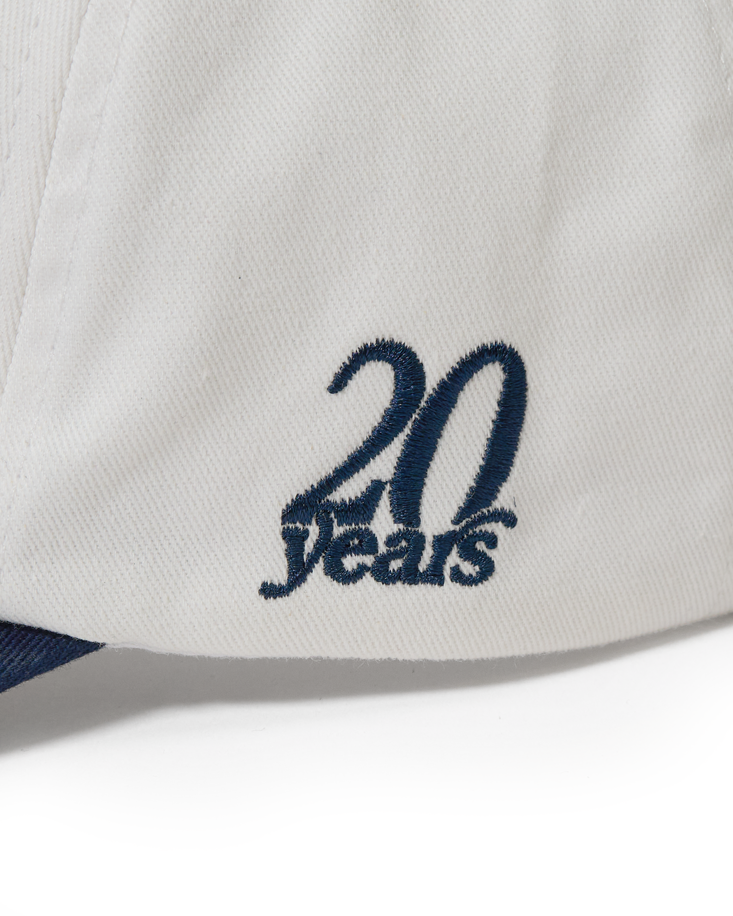 20 Year Baseball Hat - White / Navy