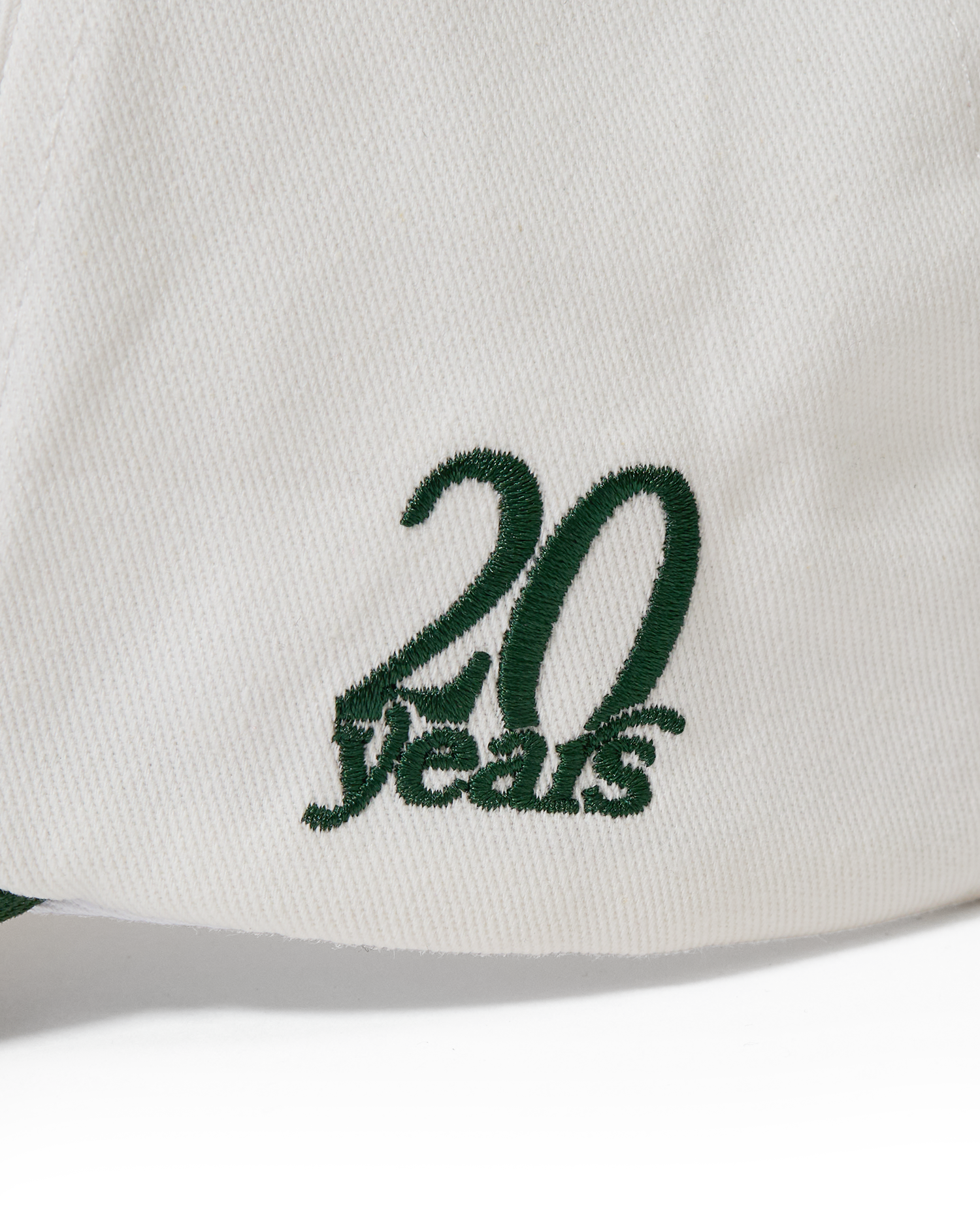 20 Year Baseball Hat - White / Green