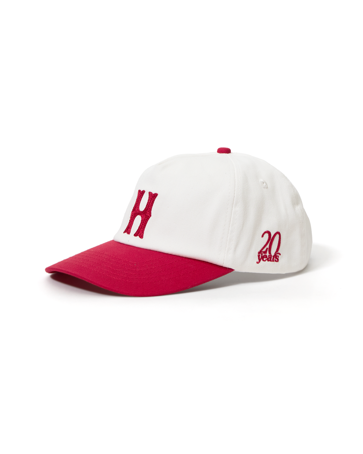 20 Year Baseball Hat - White / Red