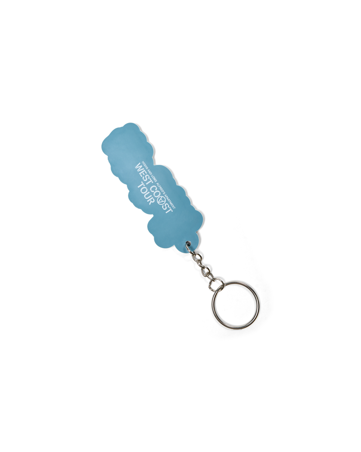 Alfreds Apartment Highway Key Ring - Atlantic Green / White