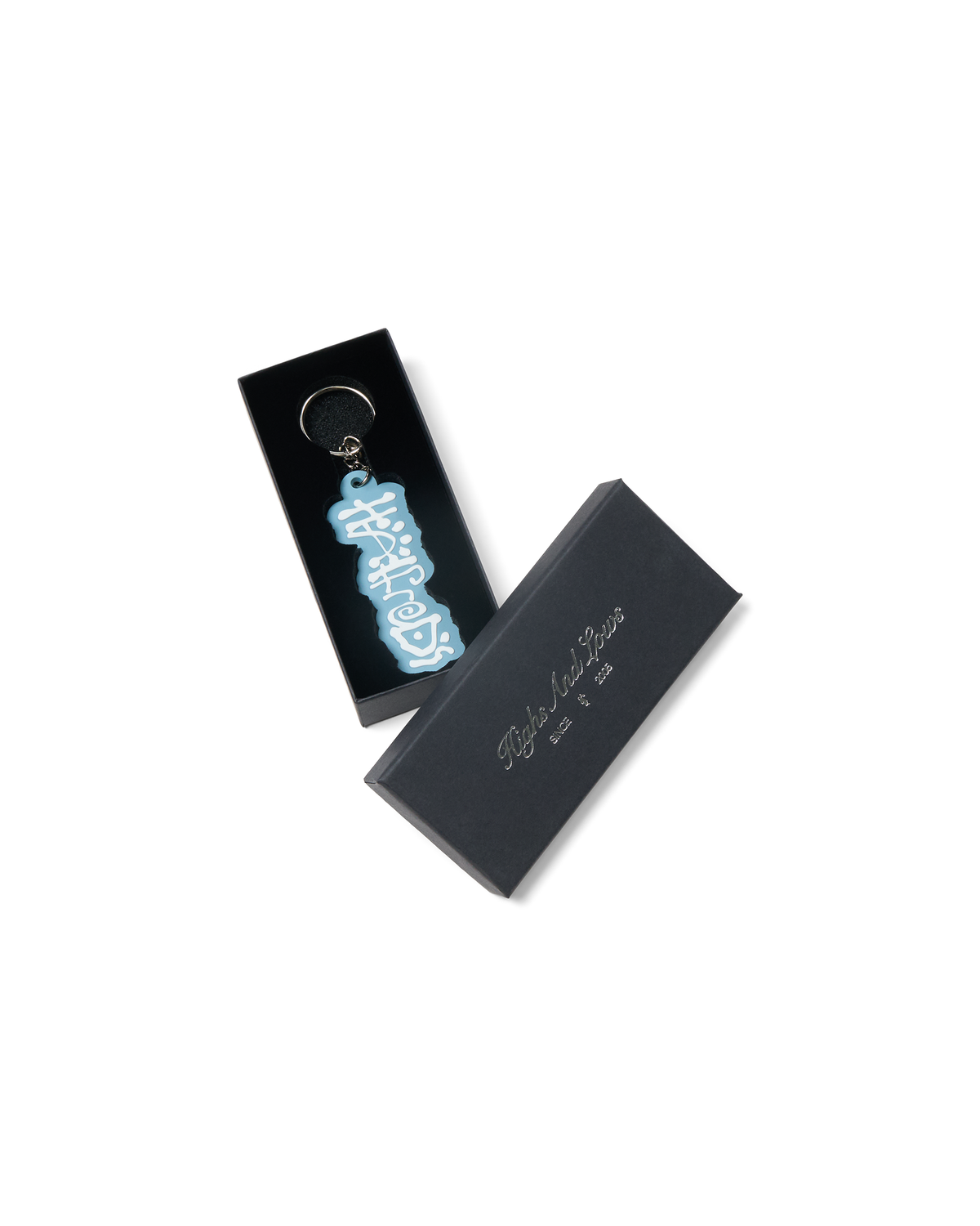 Alfreds Apartment Highway Key Ring - Atlantic Green / White