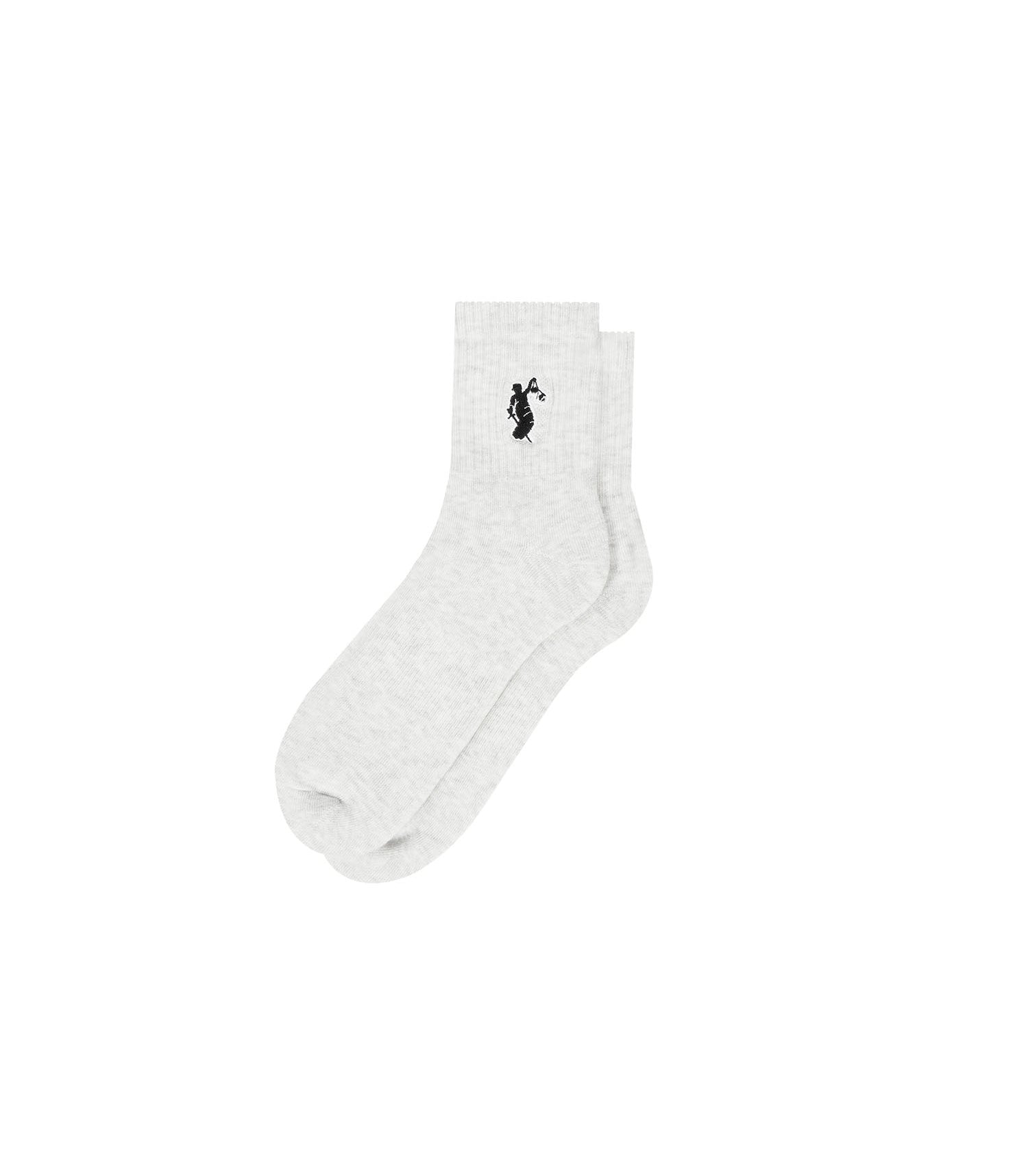 Lady Justice Socks Mid - White