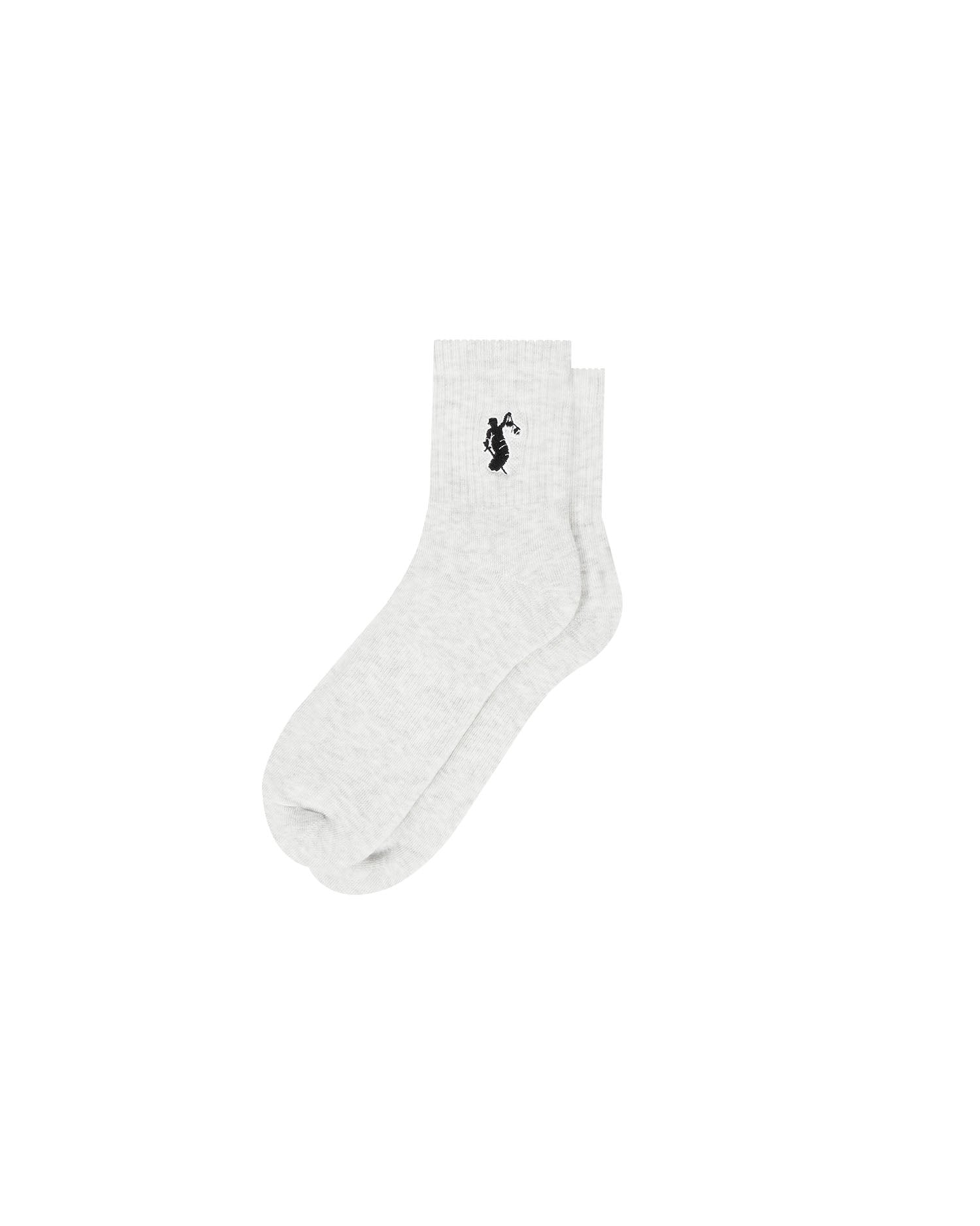 Lady Justice Socks Mid - White