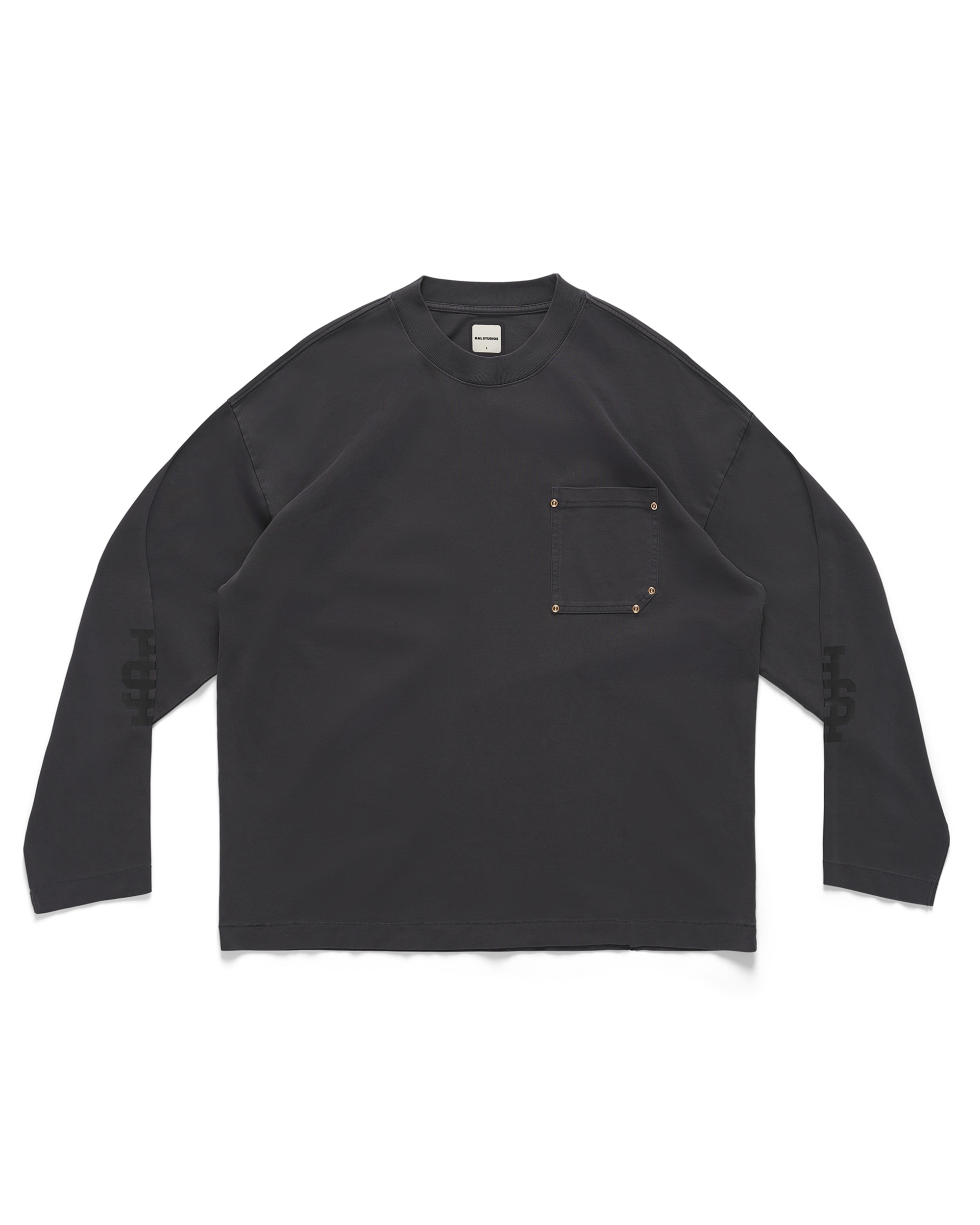 HS Pocket L/S - Washed Black