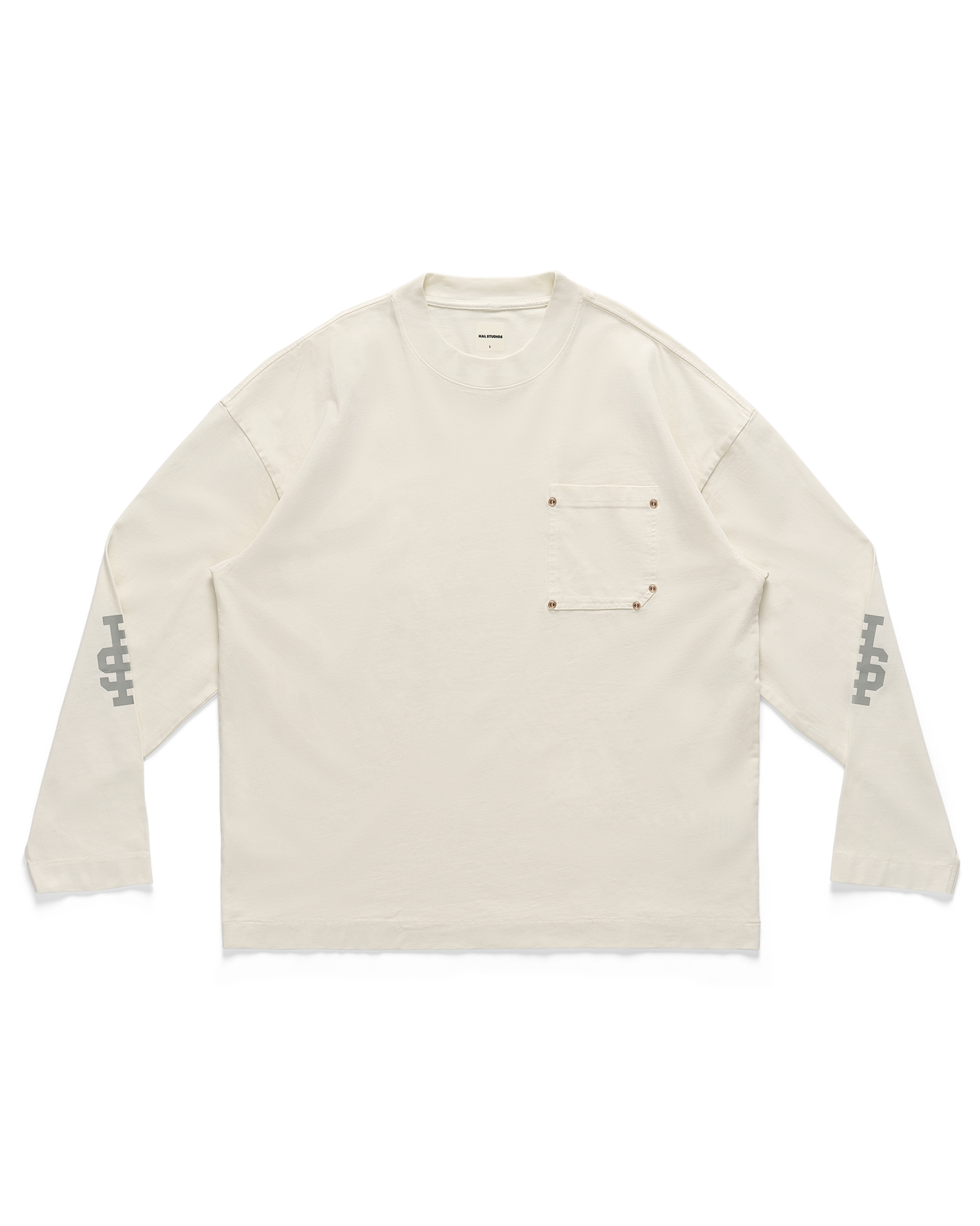 HS Pocket L/S - Off-White