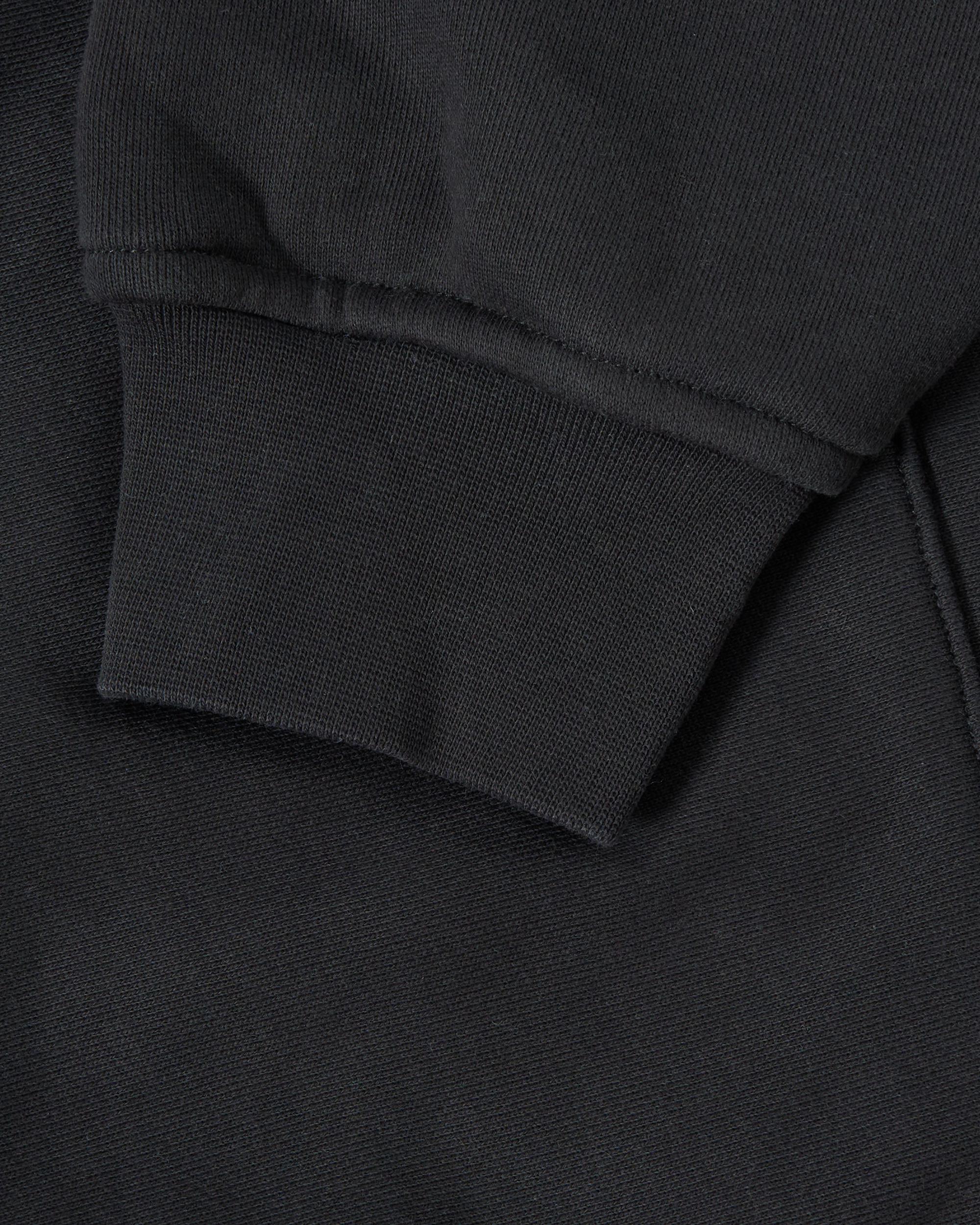 Blanket Stitch Hooded Sweatshirt - Phantom Black