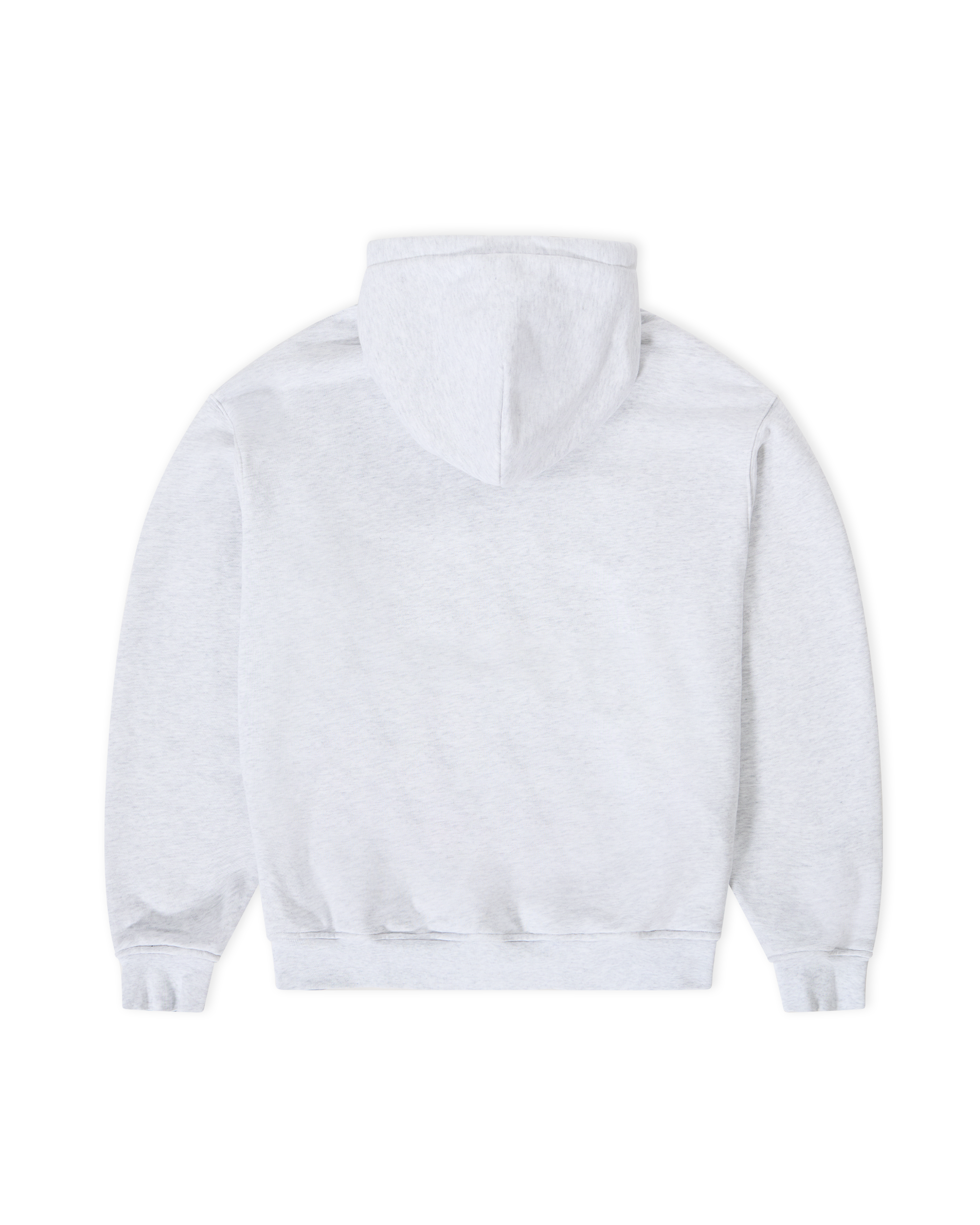 Blanket Stitch Hooded Sweatshirt - Athletic Grey