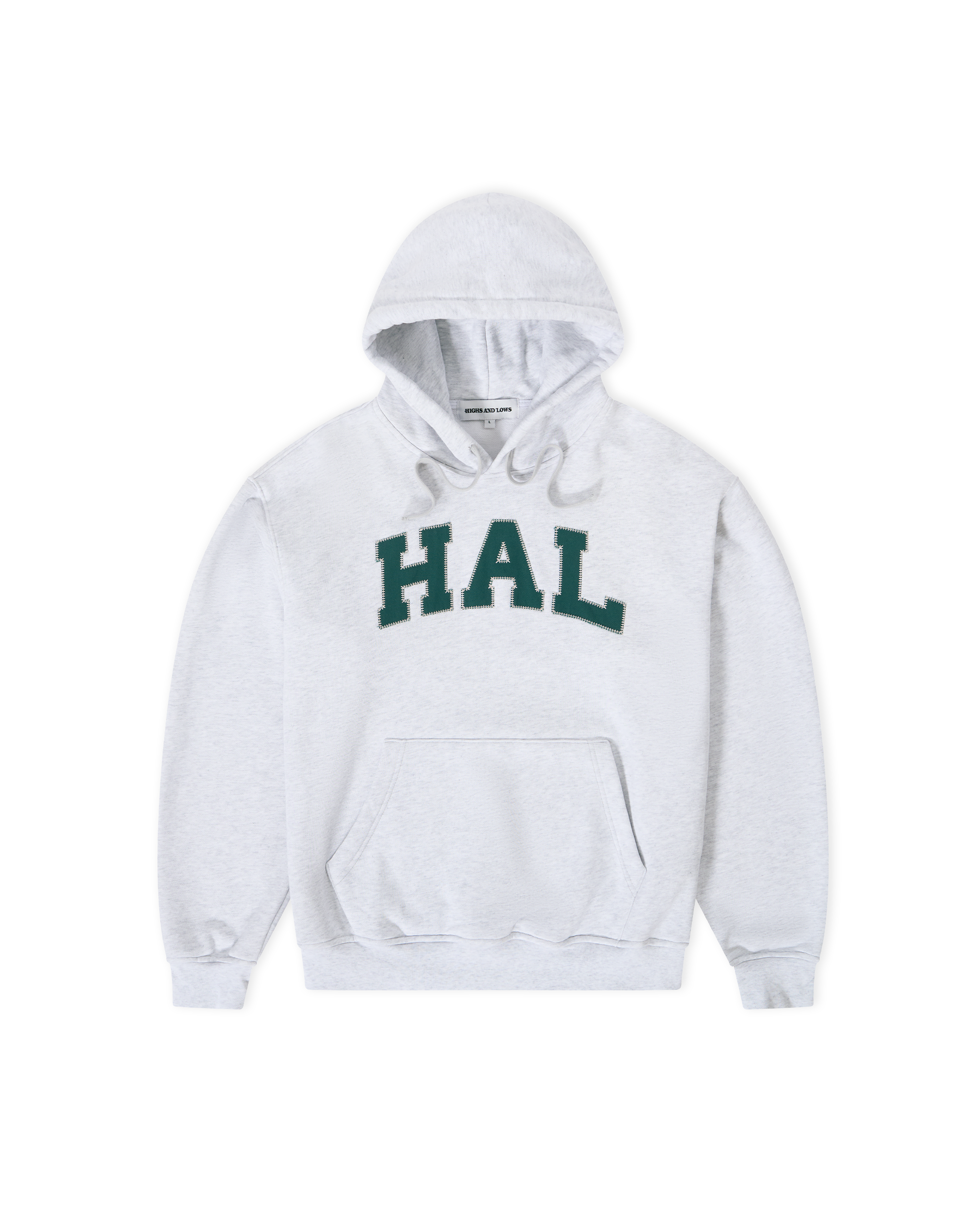 Blanket Stitch Hooded Sweatshirt - Athletic Grey