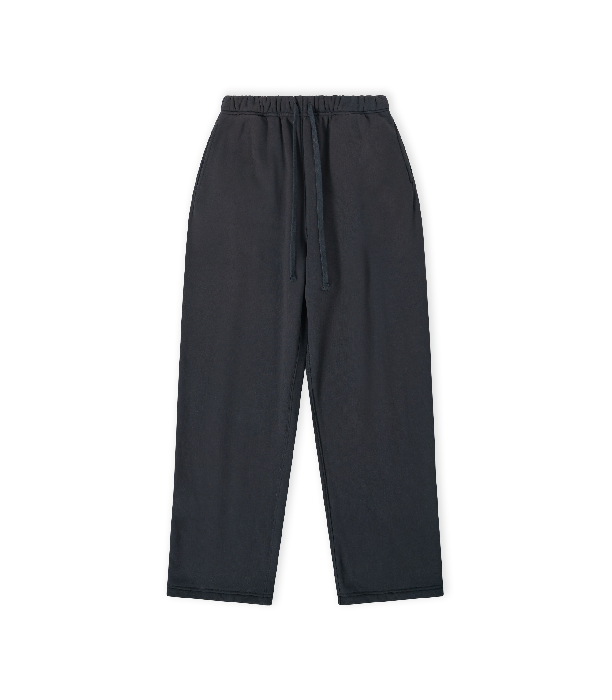 Script Open Cuff Sweatpants - Phantom Black