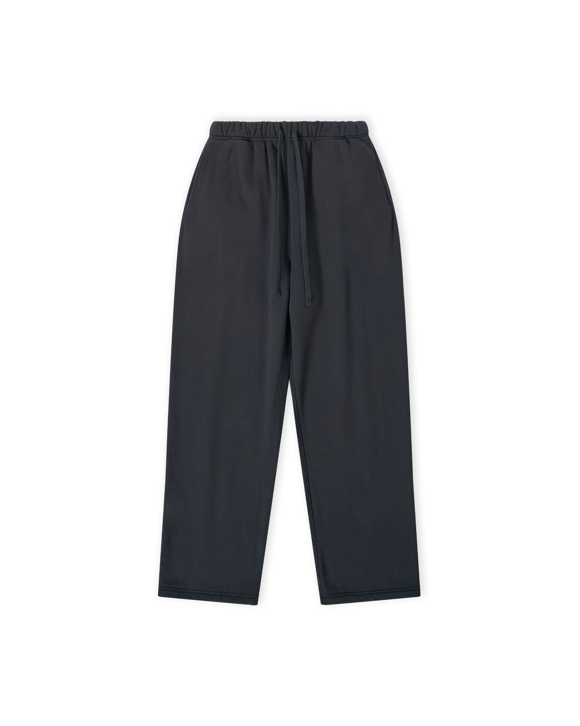 Script Open Cuff Sweatpants - Phantom Black