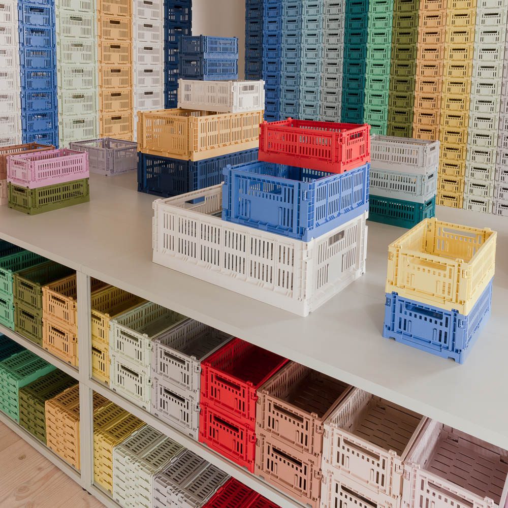 Large Colour Crate - Dark Blue – HIGHS AND LOWS