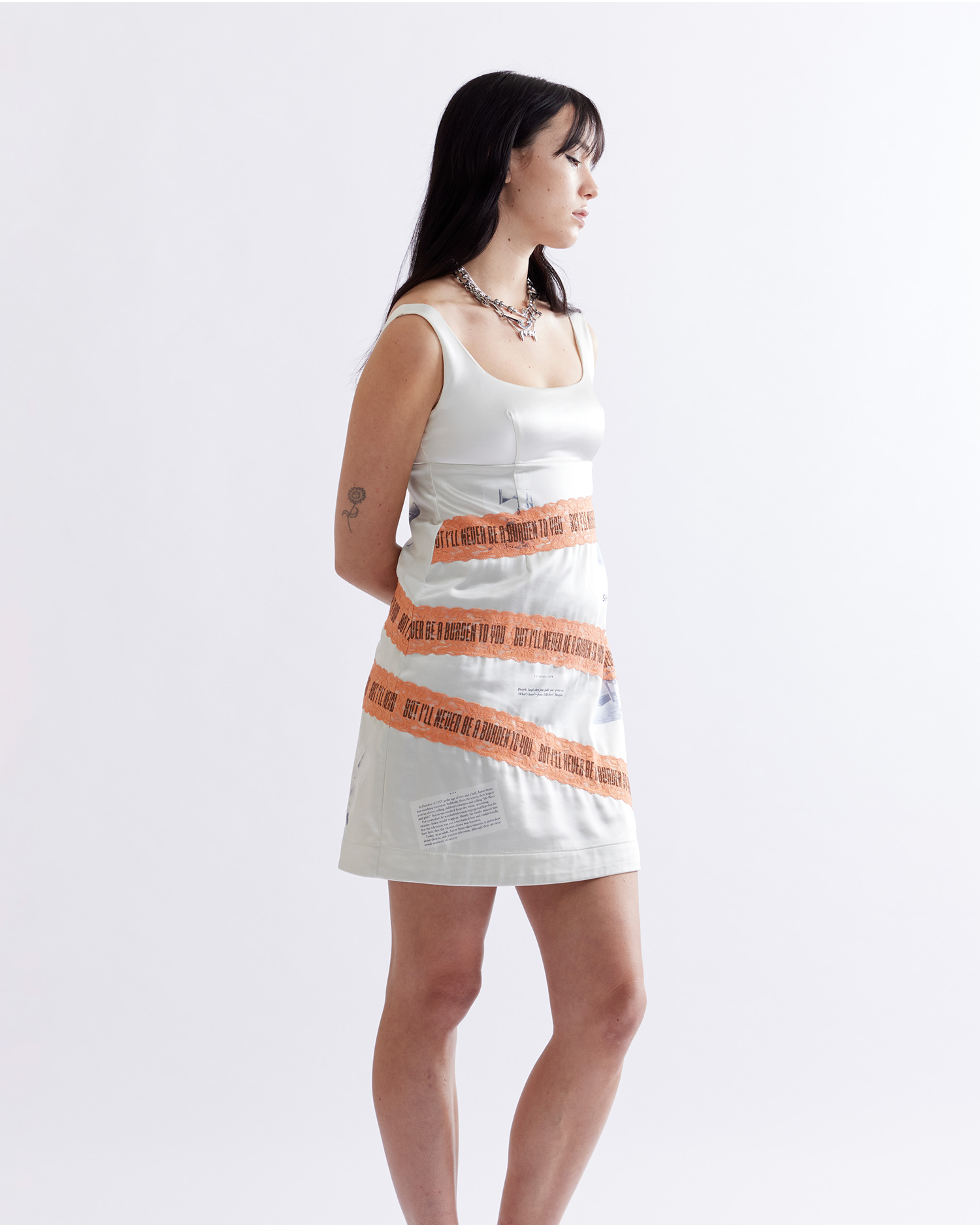 Martine Syms But I'll Never Josephine Dress - Cream