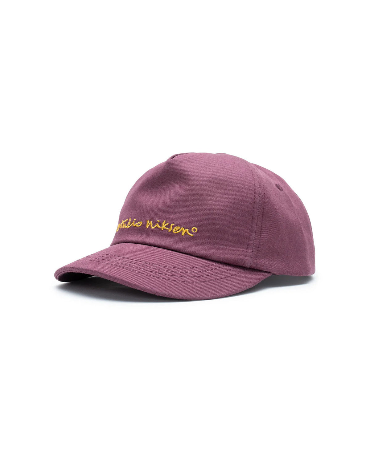 Contrast Baseball Cap - Burgundy