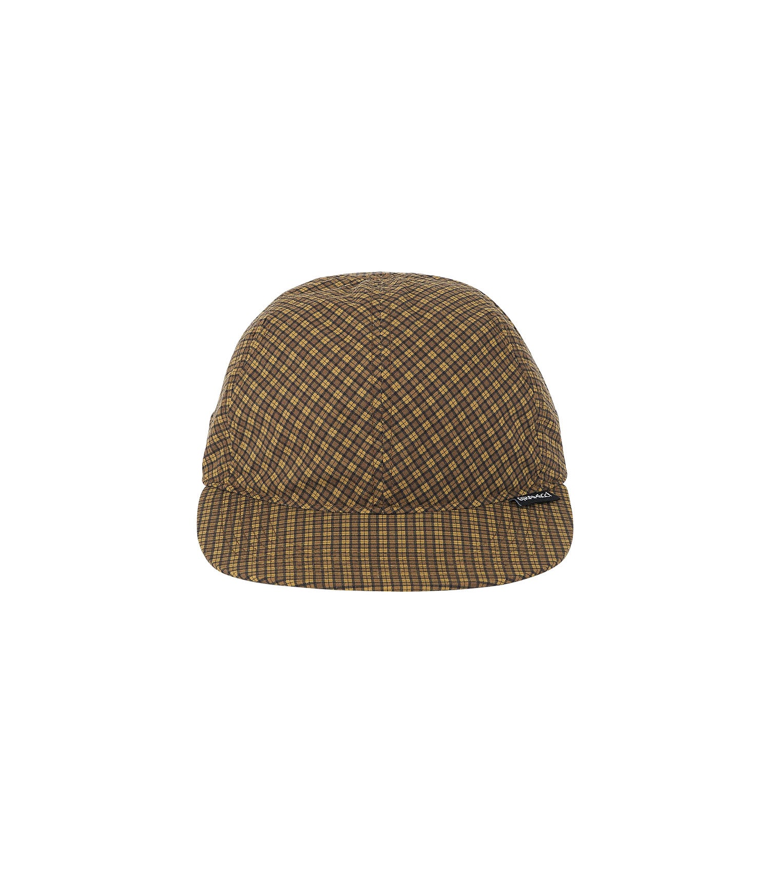 Mini Check Nylon Cap - Brown Check