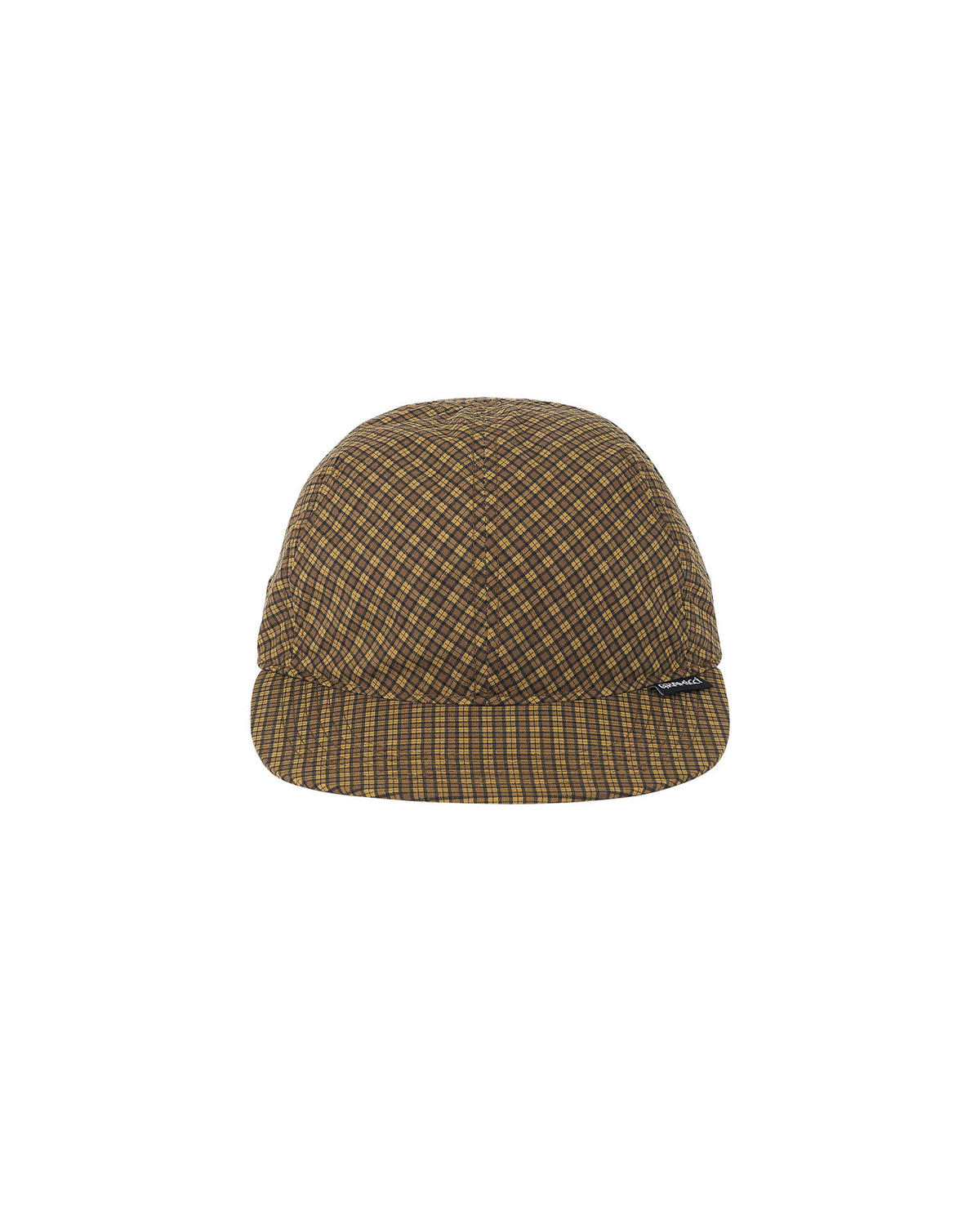 Mini Check Nylon Cap - Brown Check