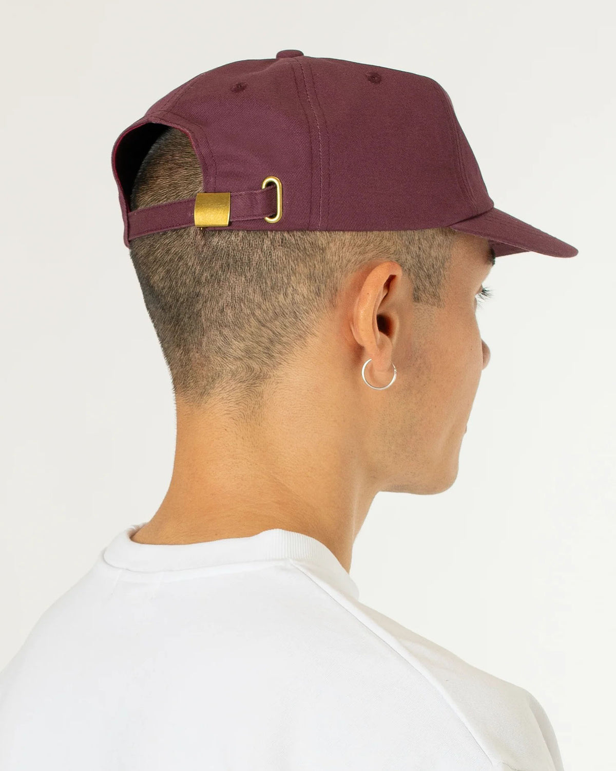 Contrast Baseball Cap - Burgundy