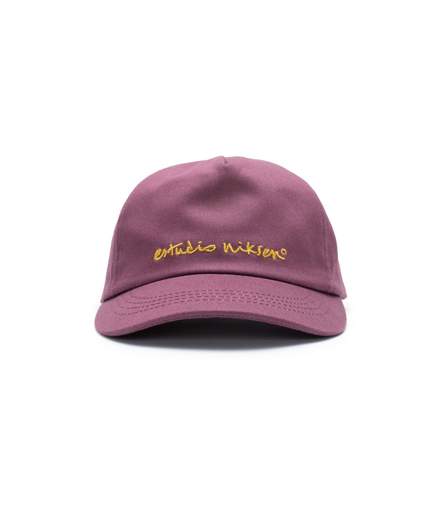 Contrast Baseball Cap - Burgundy