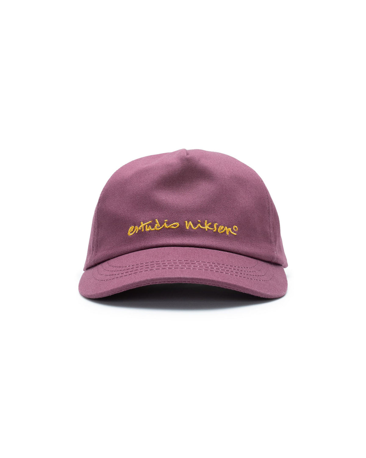 Contrast Baseball Cap - Burgundy