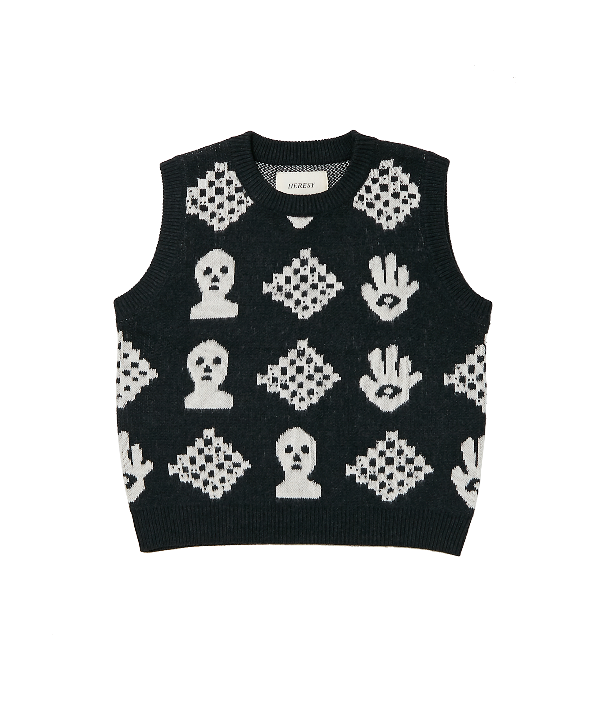 Wandle Vest - Black / White