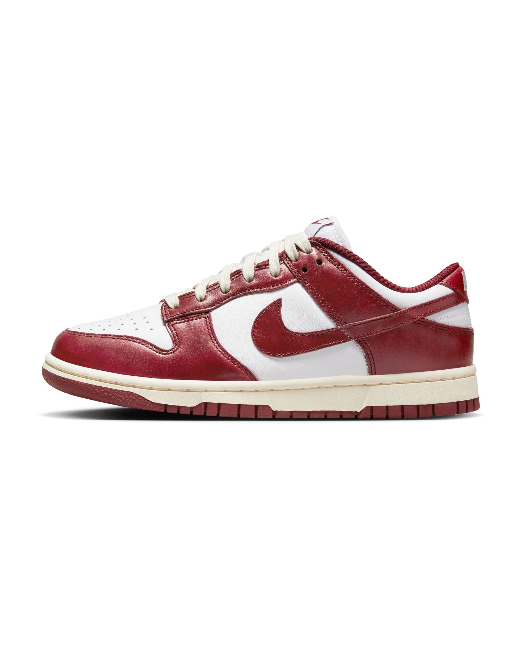 Womens Dunk Low Premium - White / Team Red / Coconut Milk