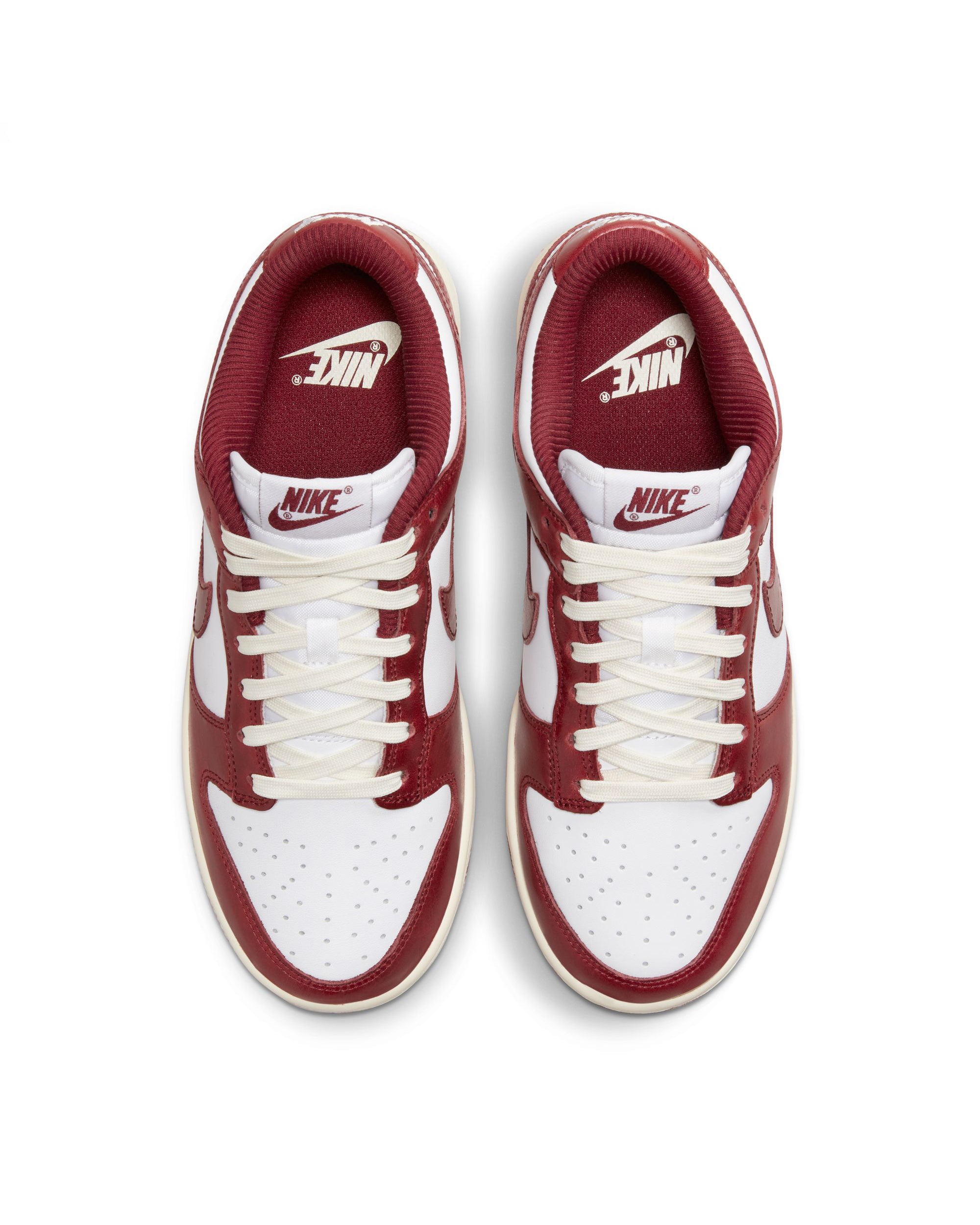 Womens Dunk Low Premium - White / Team Red / Coconut Milk