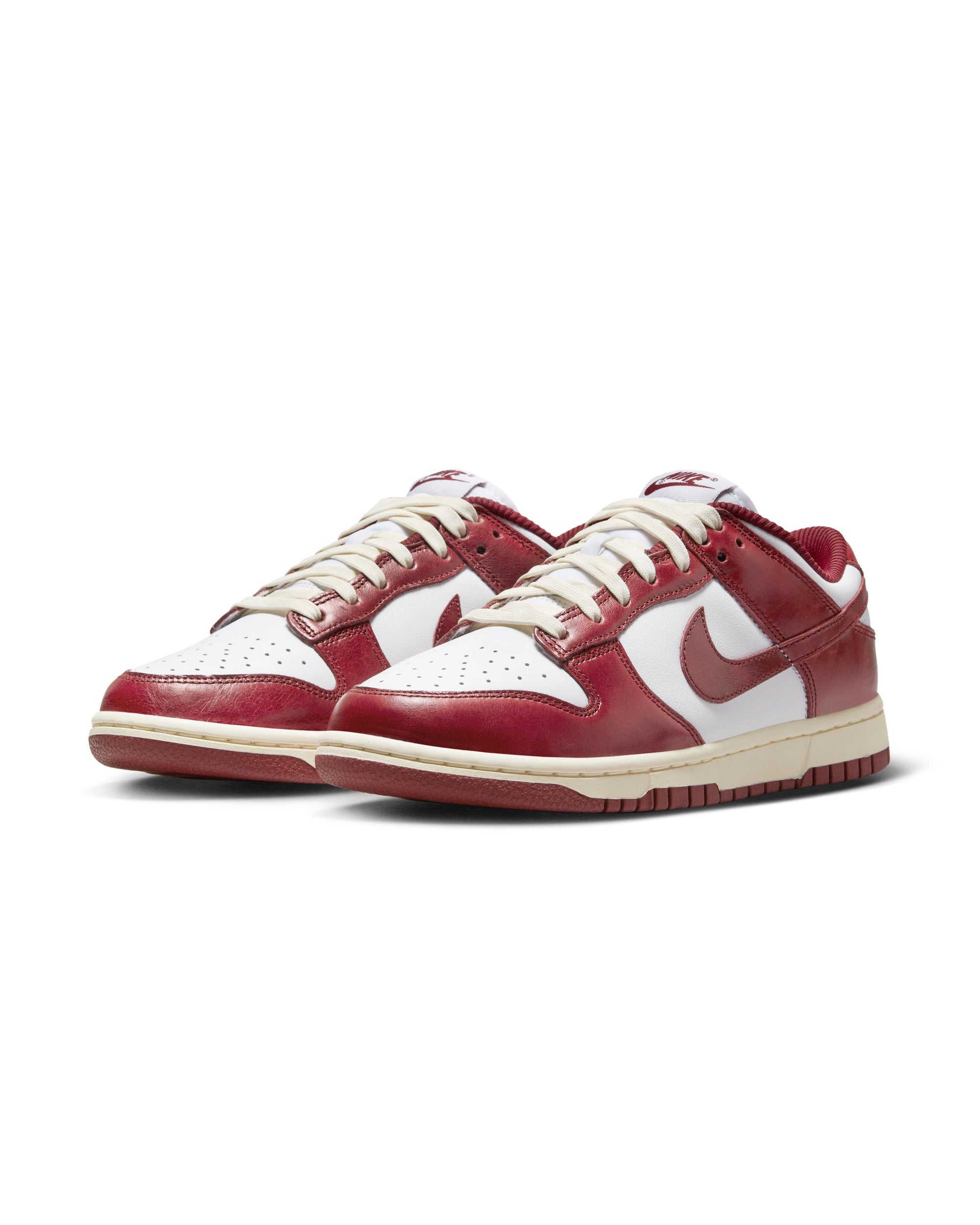 Womens Dunk Low Premium - White / Team Red / Coconut Milk