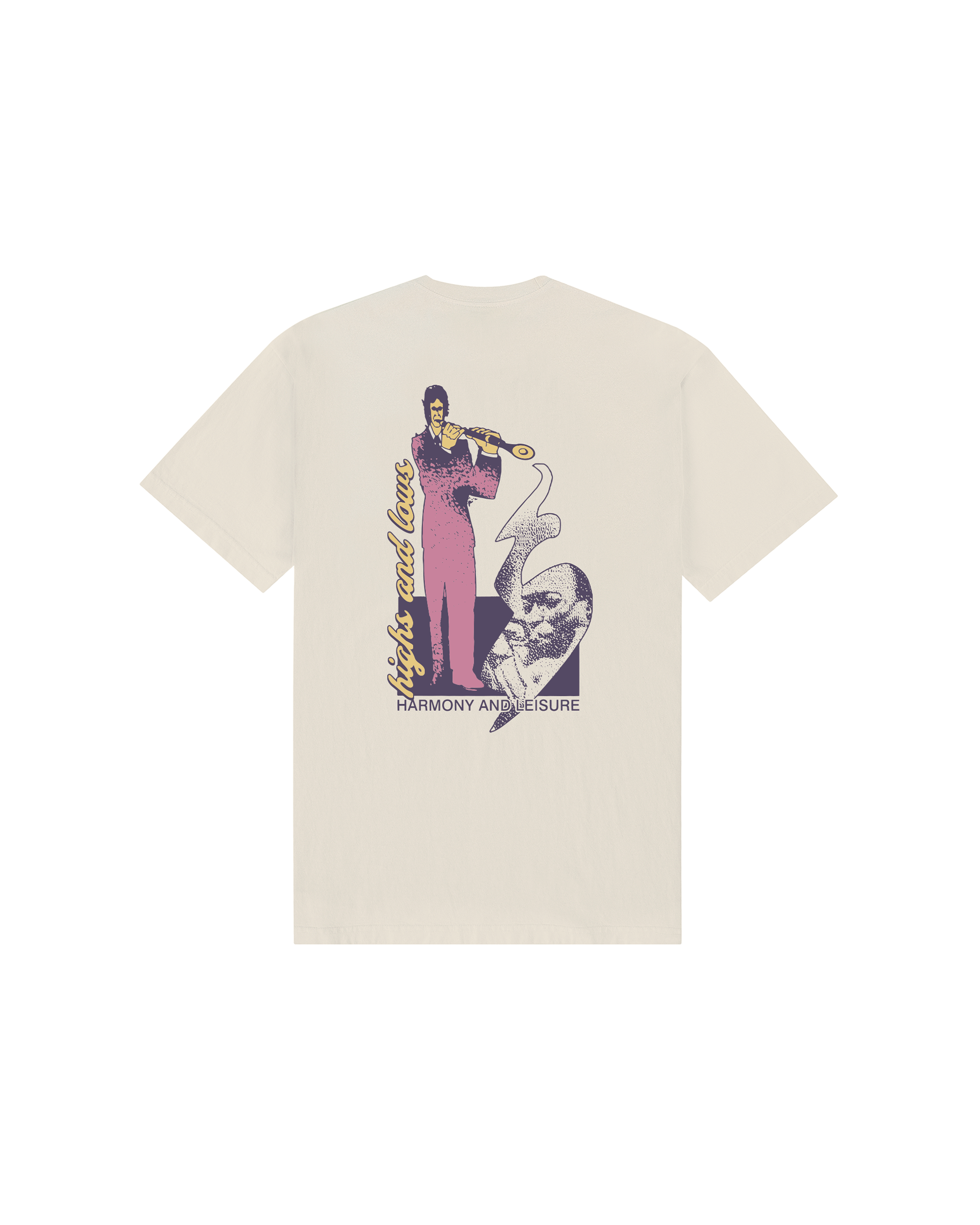 Harmony and Leisure T-shirt - Cream