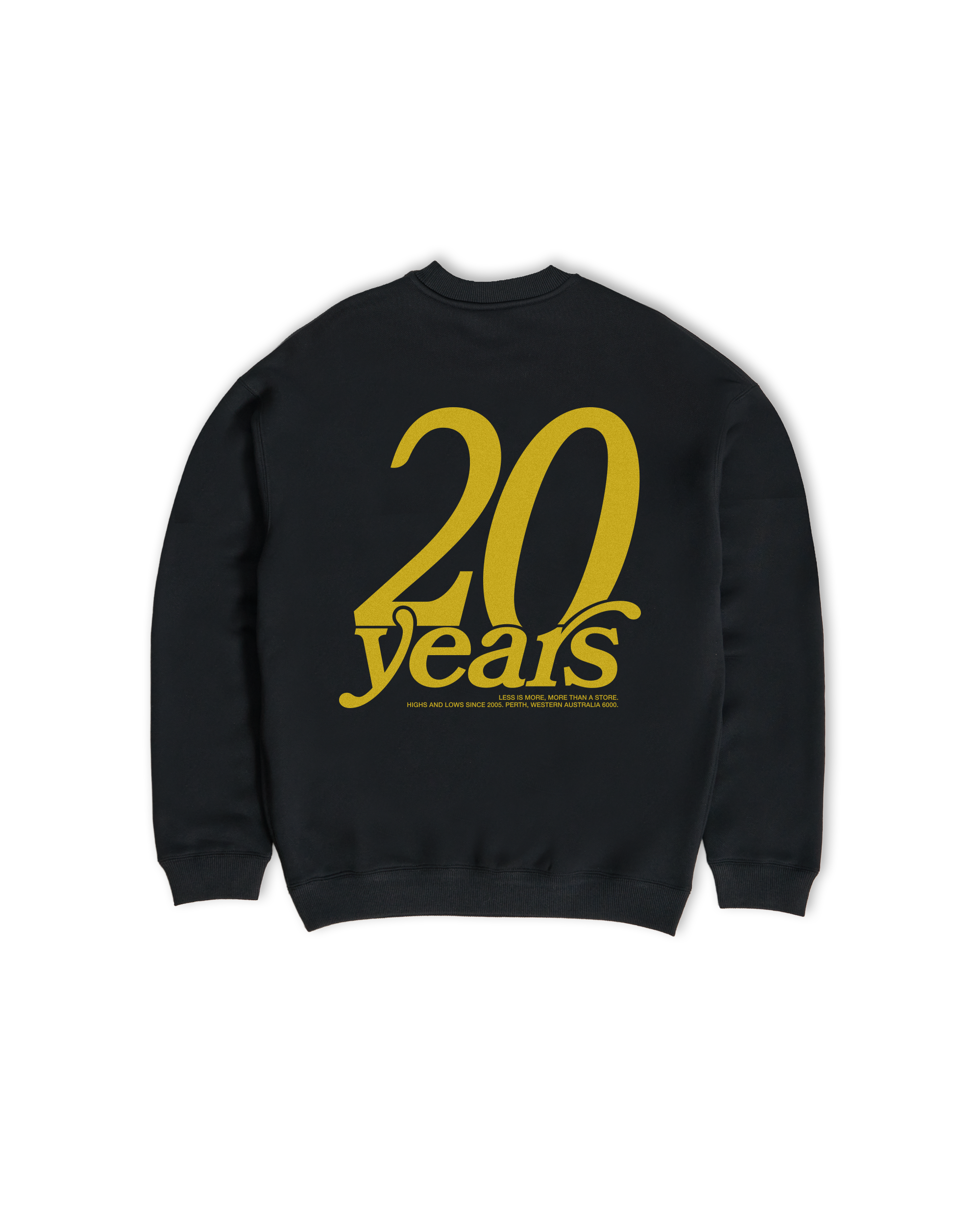 20 Years Crewneck Sweatshirt - Black